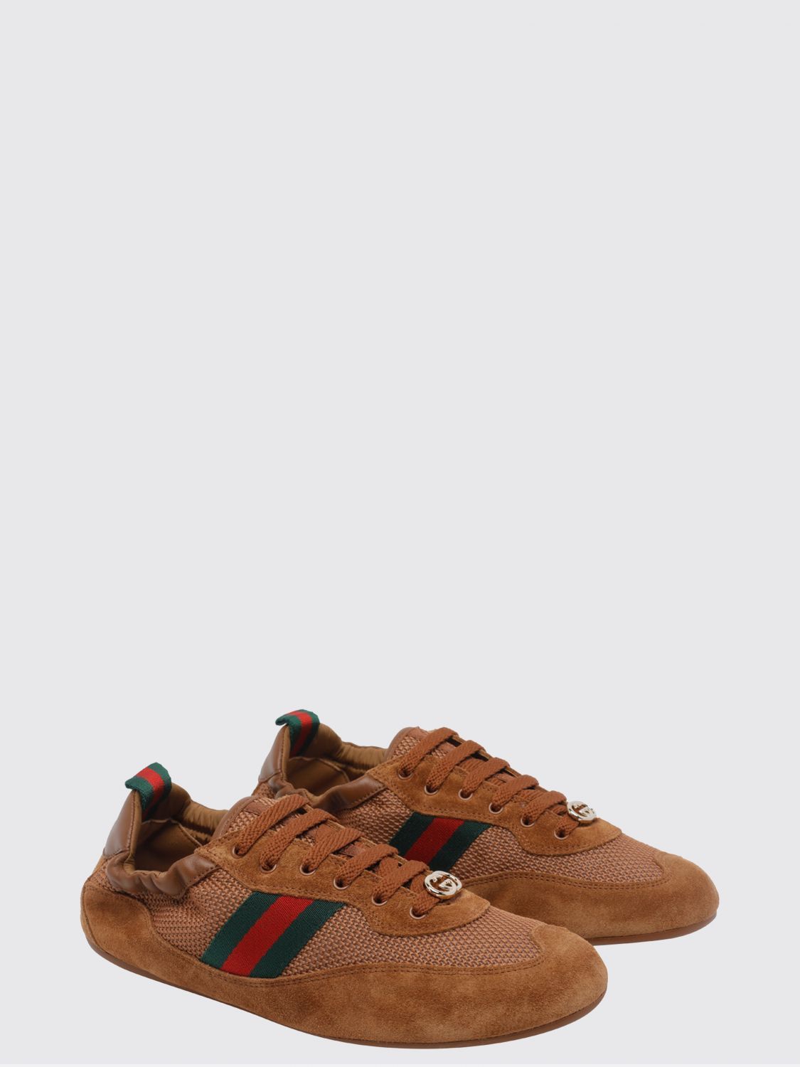 Gucci Gucci Sneakers Woman Brown Size US 8 / IT 38 - 2 Thumbnail