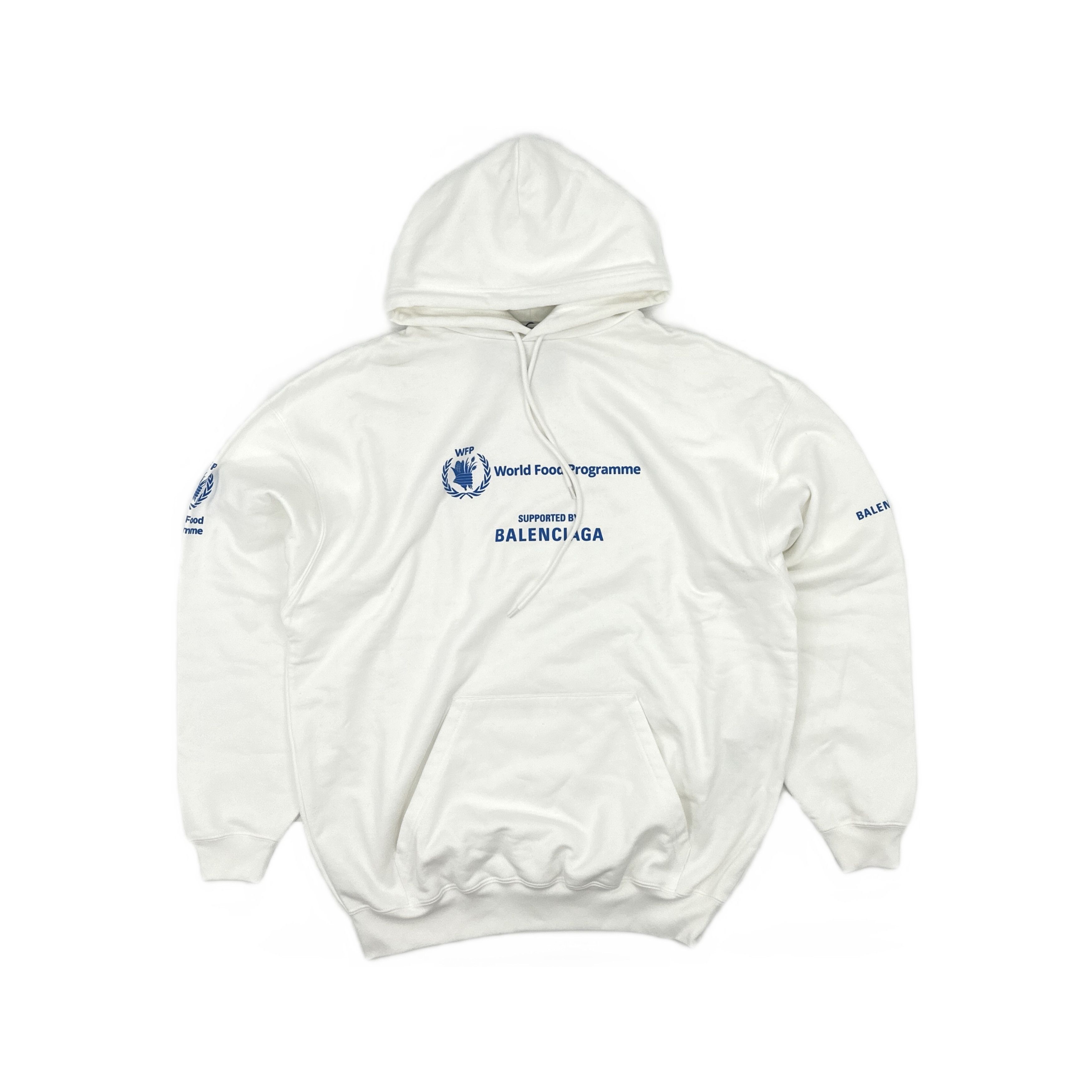 Balenciaga Balenciaga x WFP Logo Print Hoodie S Size S / US 4 / IT 40 - 2 Thumbnail