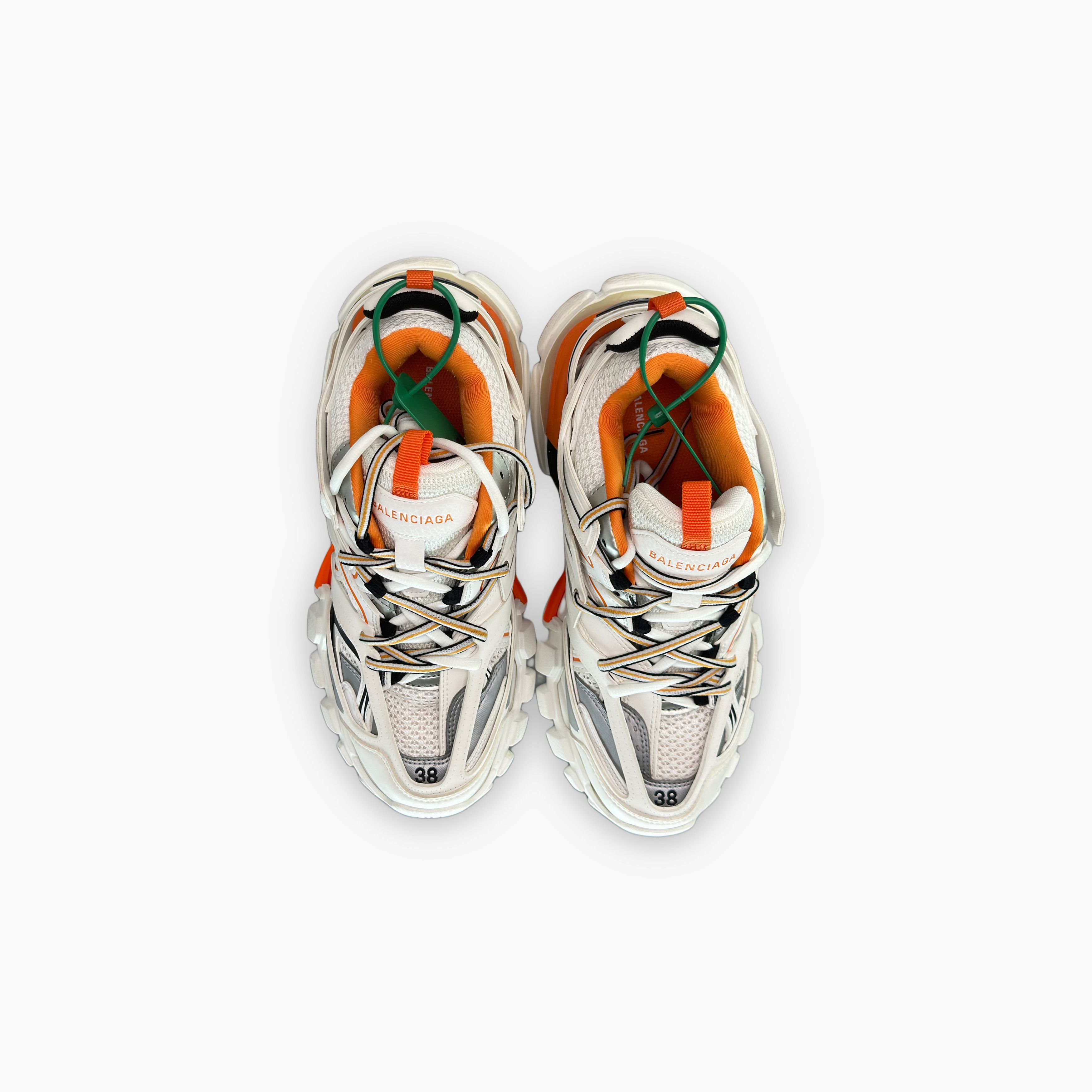 Balenciaga Balenciaga Track Orange White Sneakers 38 Size US 8 / IT 38 - 10 Thumbnail