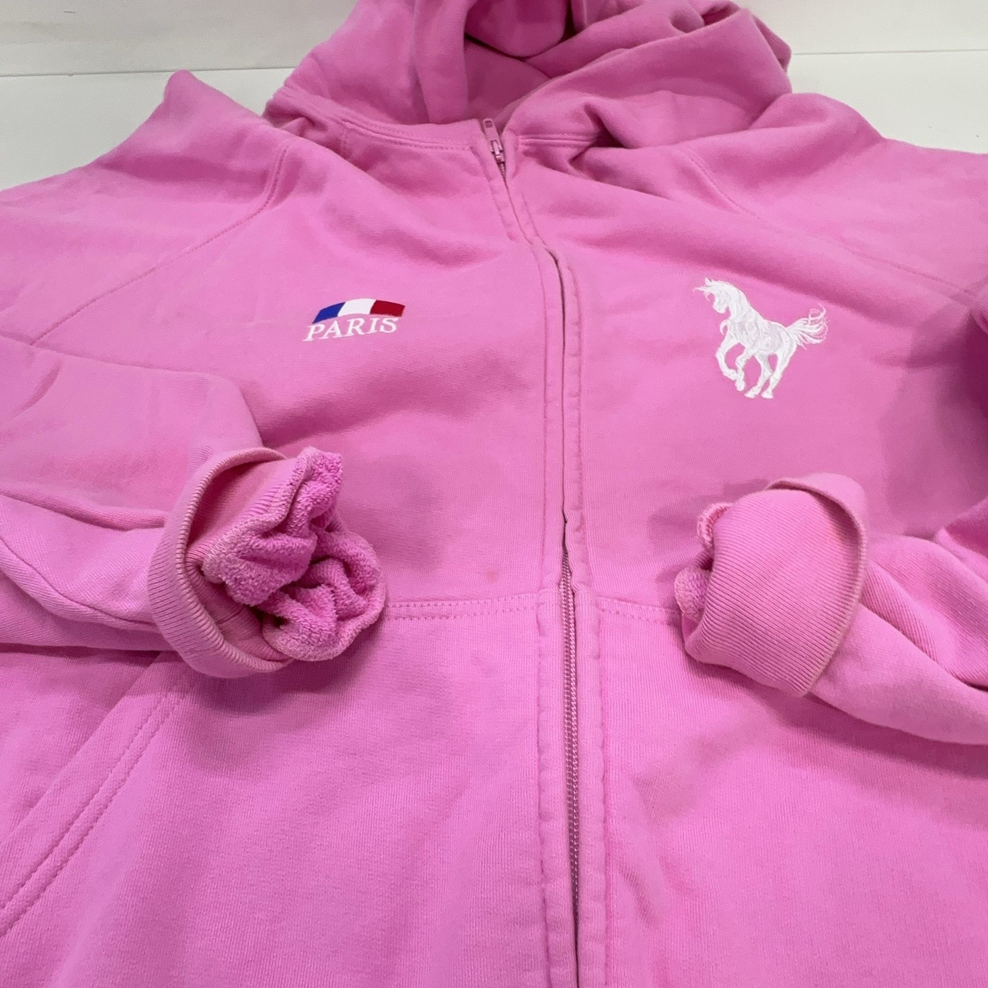 Balenciaga Balenciaga Pink Numeric Zip-Up Hoodie Size 2 Size US M / EU 48-50 / 2 - 13 Thumbnail