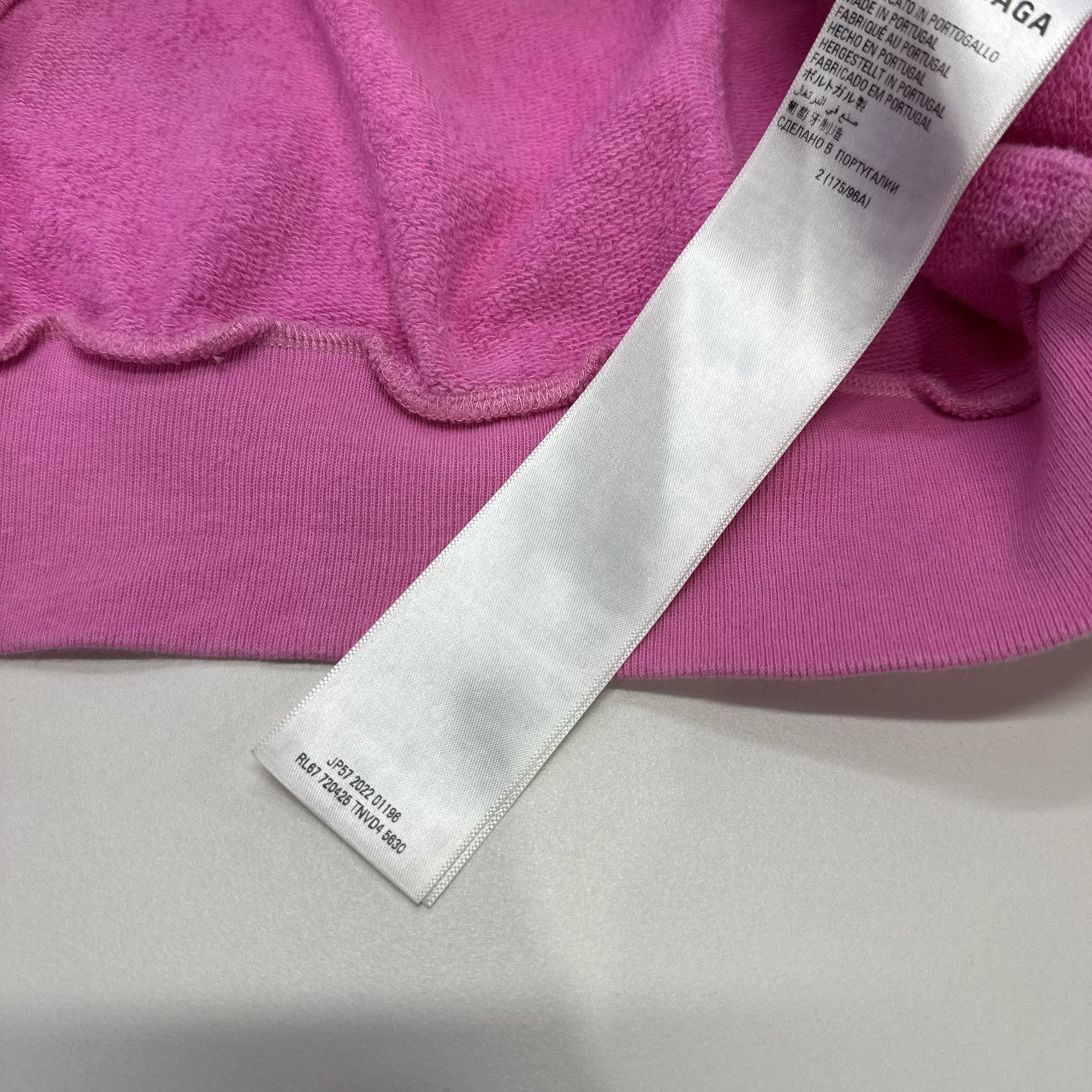 Balenciaga Balenciaga Pink Numeric Zip-Up Hoodie Size 2 Size US M / EU 48-50 / 2 - 6 Thumbnail
