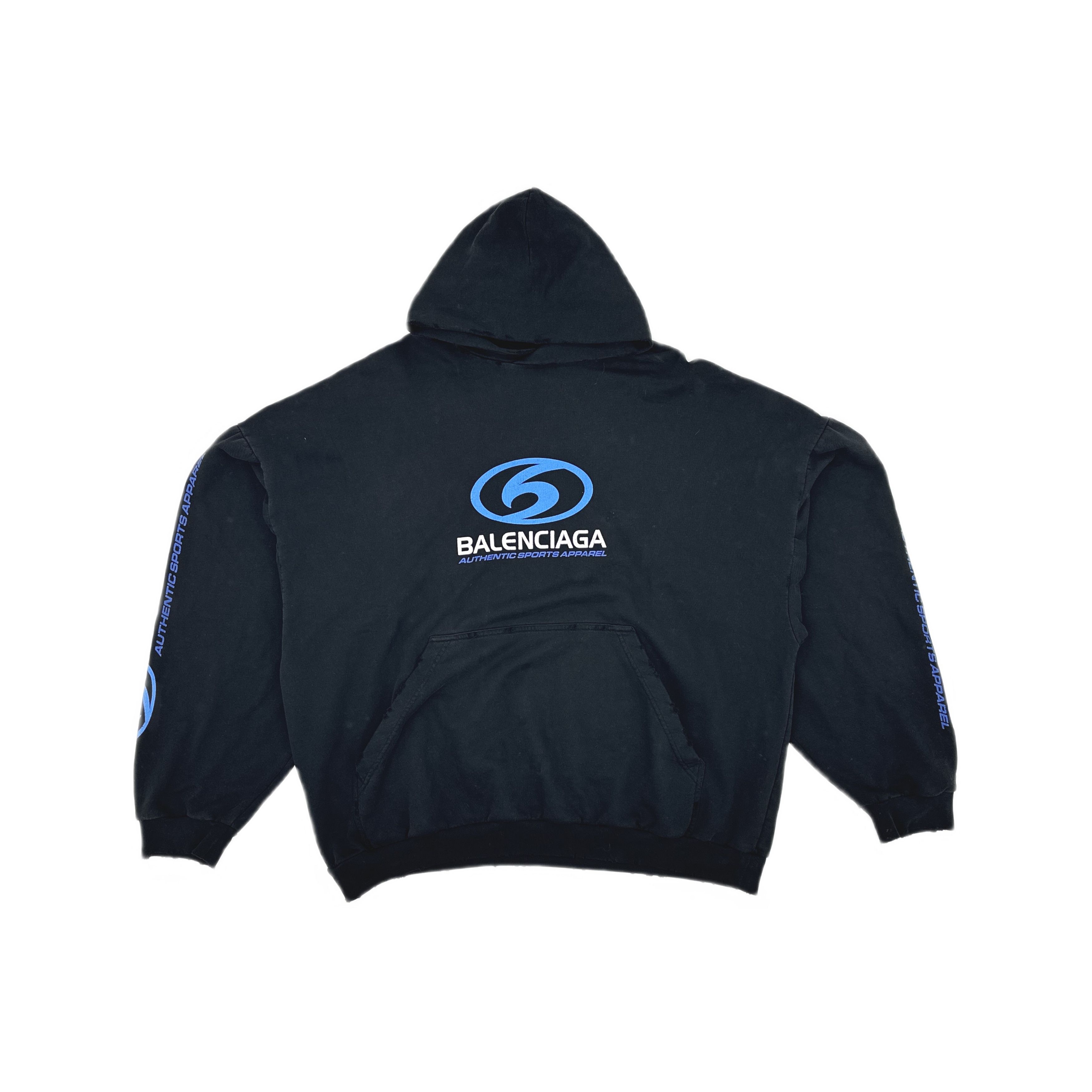 Balenciaga Balenciaga Logo Print Hoodie Size XL Size US XL / EU 56 / 4 - 2 Thumbnail