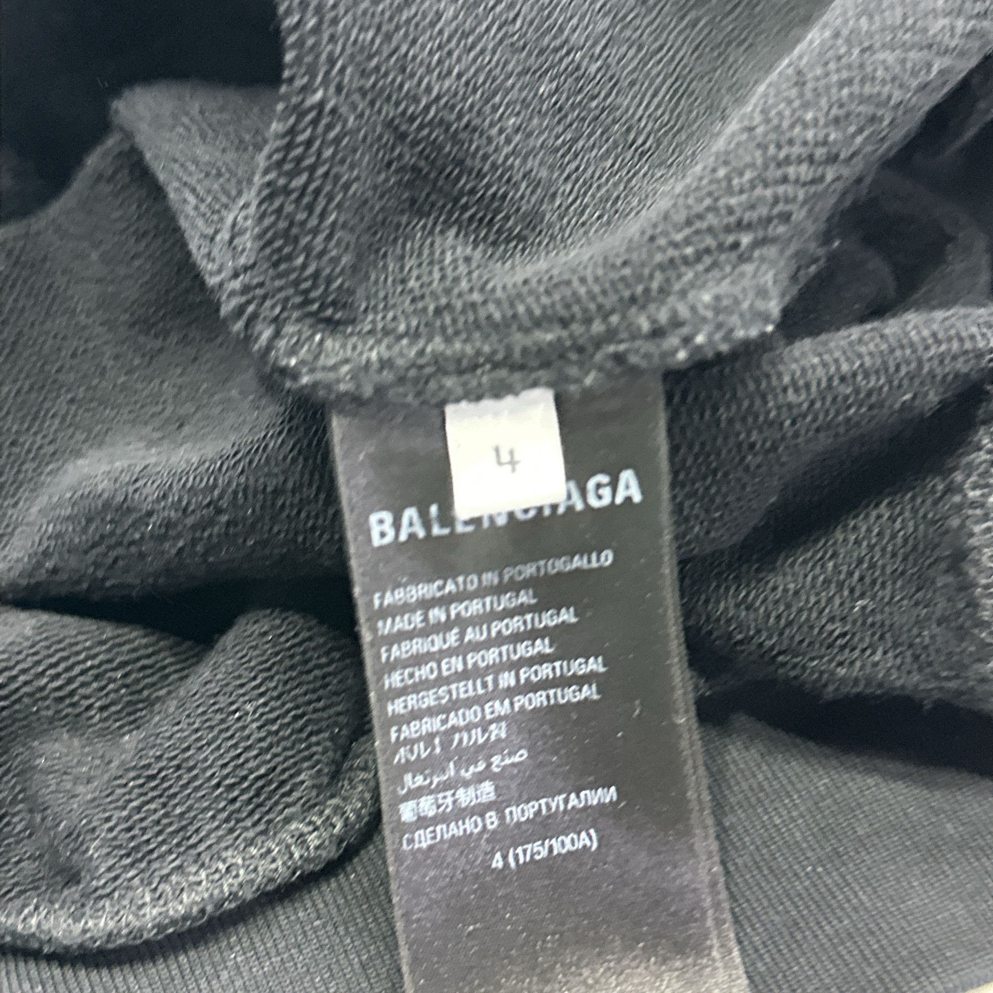 Balenciaga Balenciaga Logo Print Hoodie Size XL Size US XL / EU 56 / 4 - 5 Thumbnail