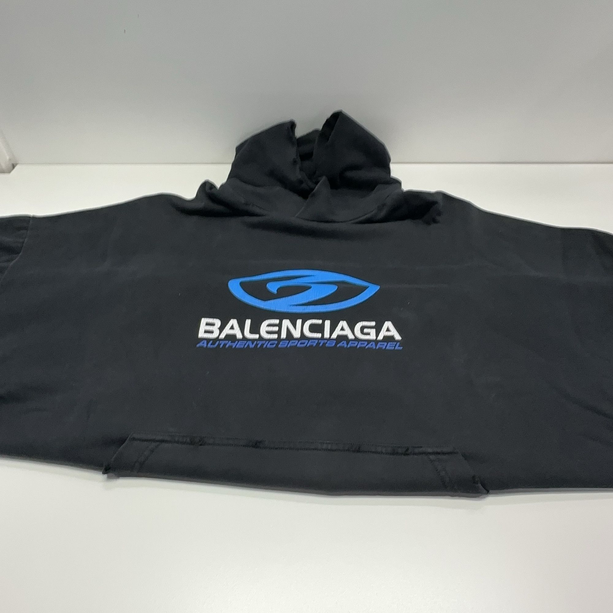 Balenciaga Balenciaga Logo Print Hoodie Size XL Size US XL / EU 56 / 4 - 10 Thumbnail