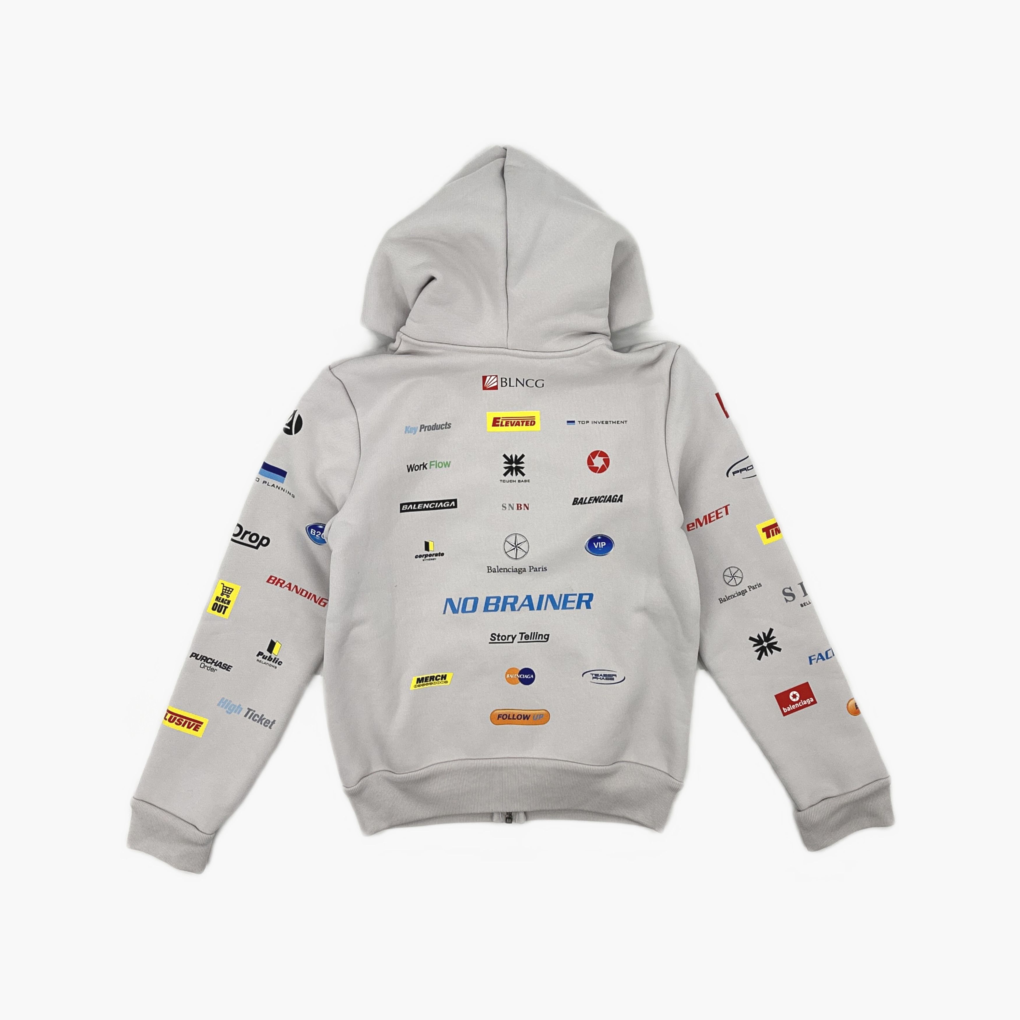Balenciaga Balenciaga Logo Print Zip Hoodie M Size US M / EU 48-50 / 2 - 3 Thumbnail