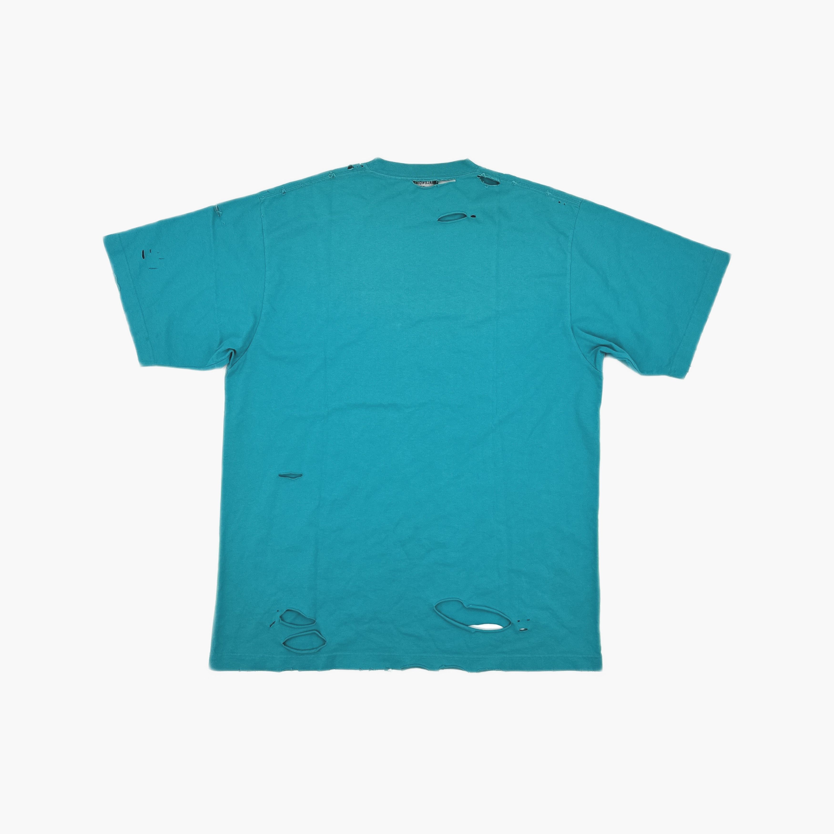 Balenciaga Balenciaga Distressed Logo T-Shirt XS Size US XS / EU 42 / 0 - 3 Thumbnail