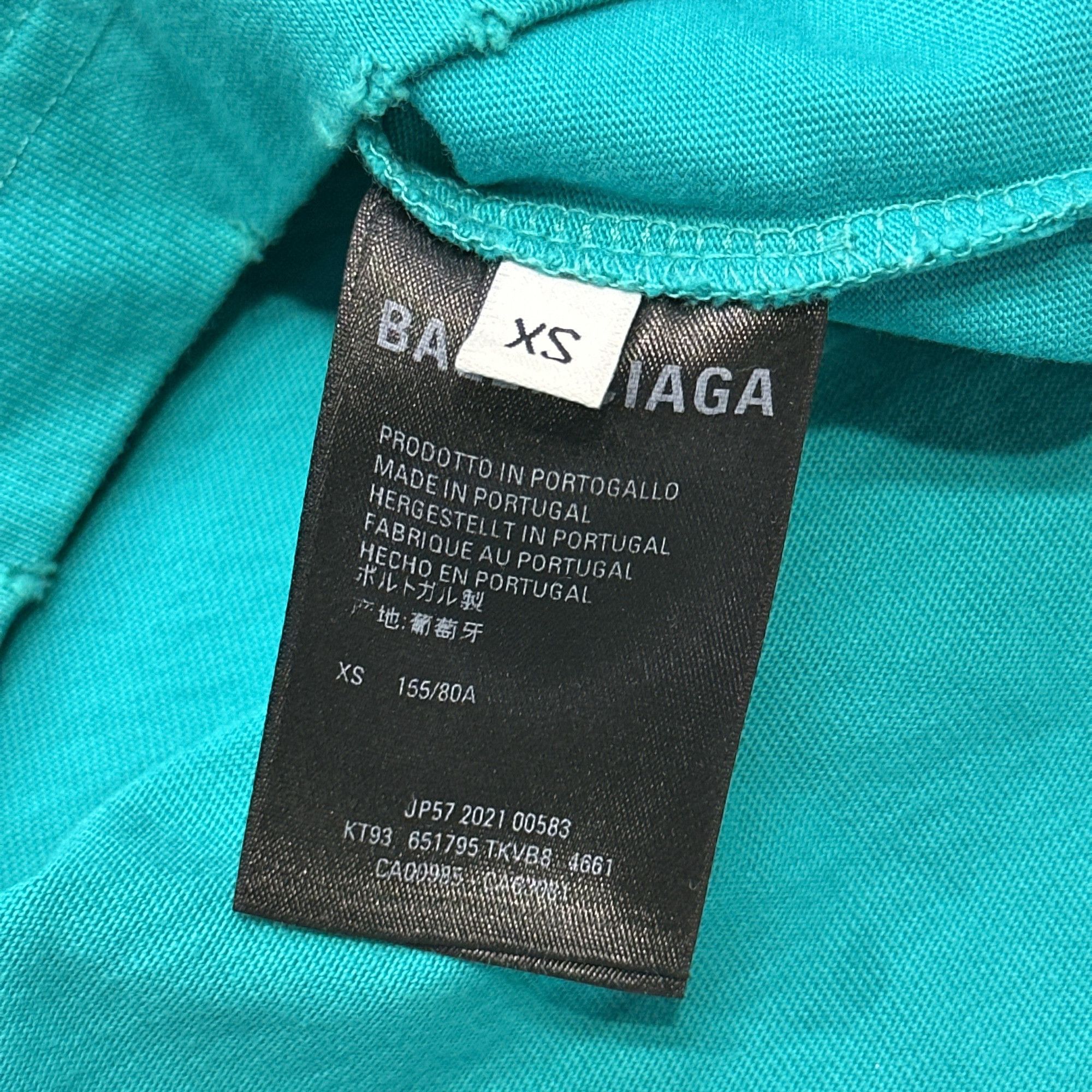 Balenciaga Balenciaga Distressed Logo T-Shirt XS Size US XS / EU 42 / 0 - 5 Thumbnail