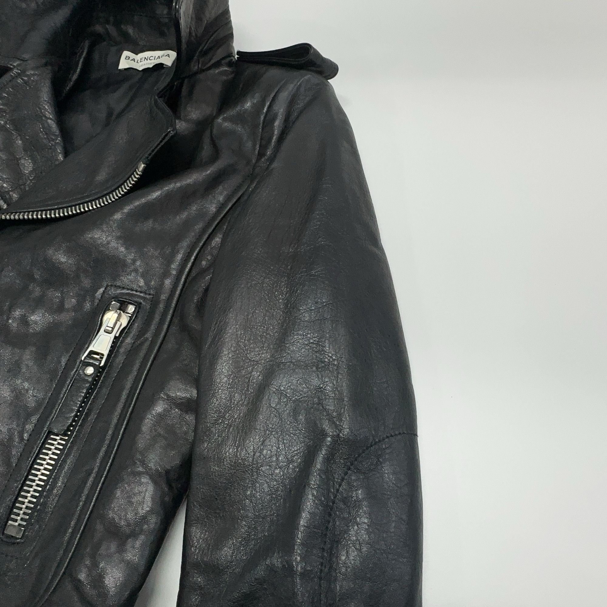 Balenciaga Balenciaga Leather Biker Jacket 36 Size XS / US 0-2 / IT 36-38 - 10 Thumbnail