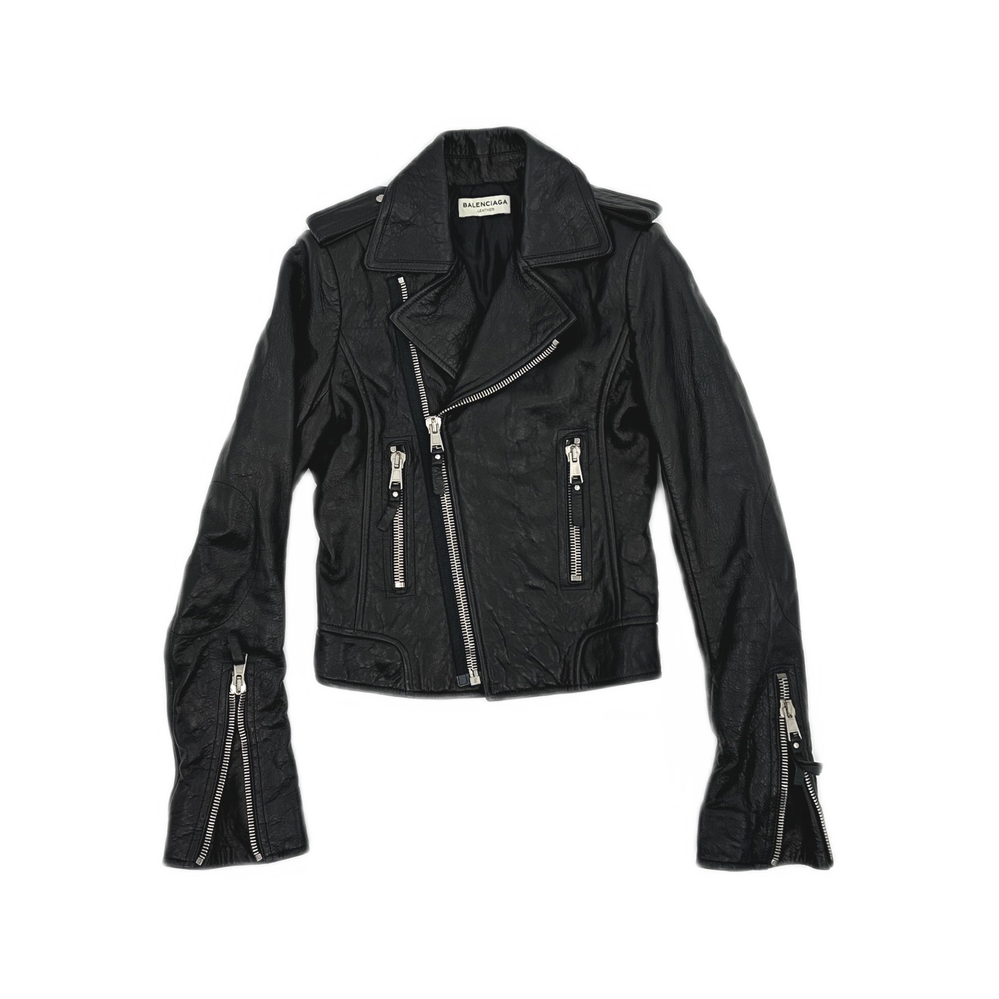 Balenciaga Balenciaga Leather Biker Jacket 36 Size XS / US 0-2 / IT 36-38 - 2 Thumbnail