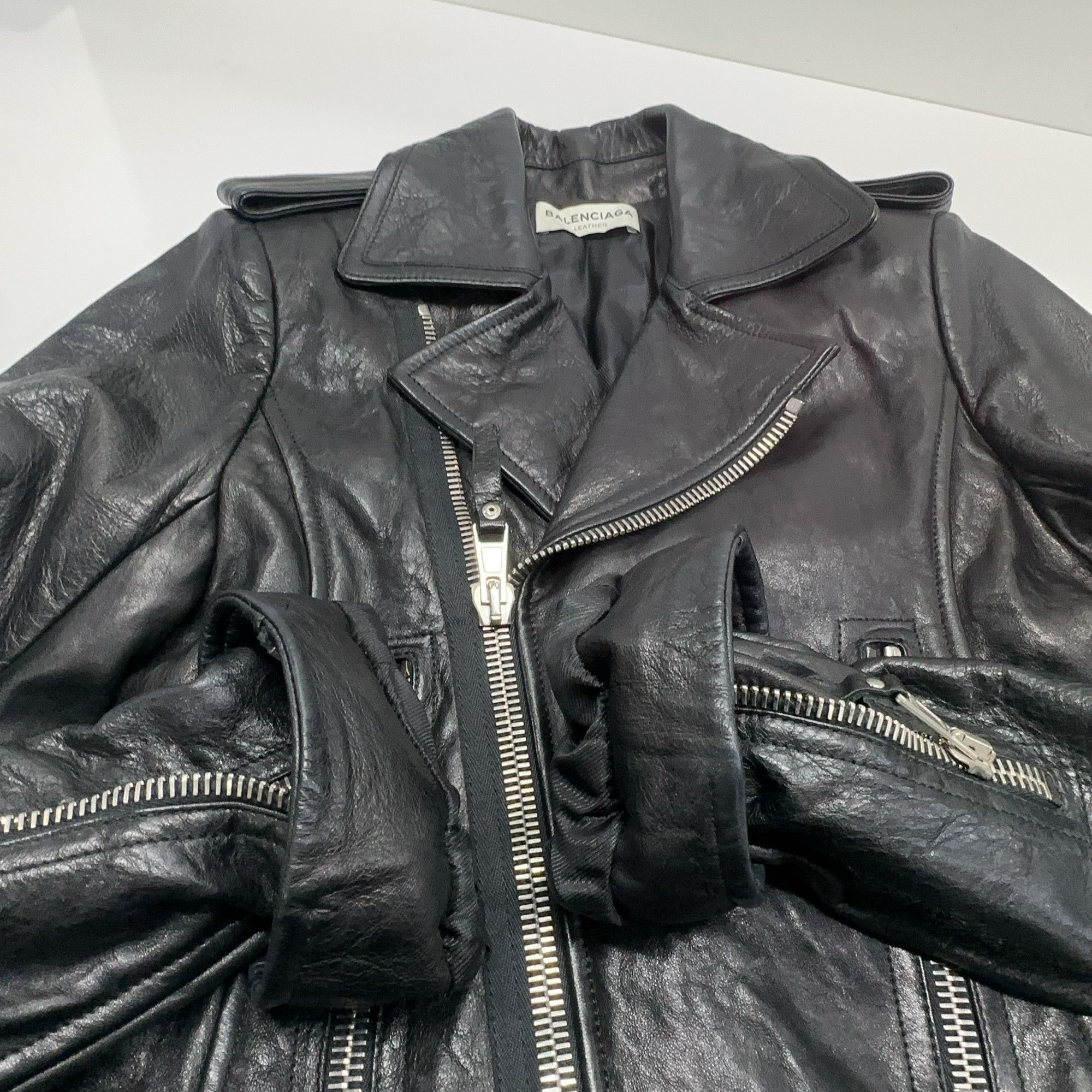 Balenciaga Balenciaga Leather Biker Jacket 36 Size XS / US 0-2 / IT 36-38 - 7 Thumbnail