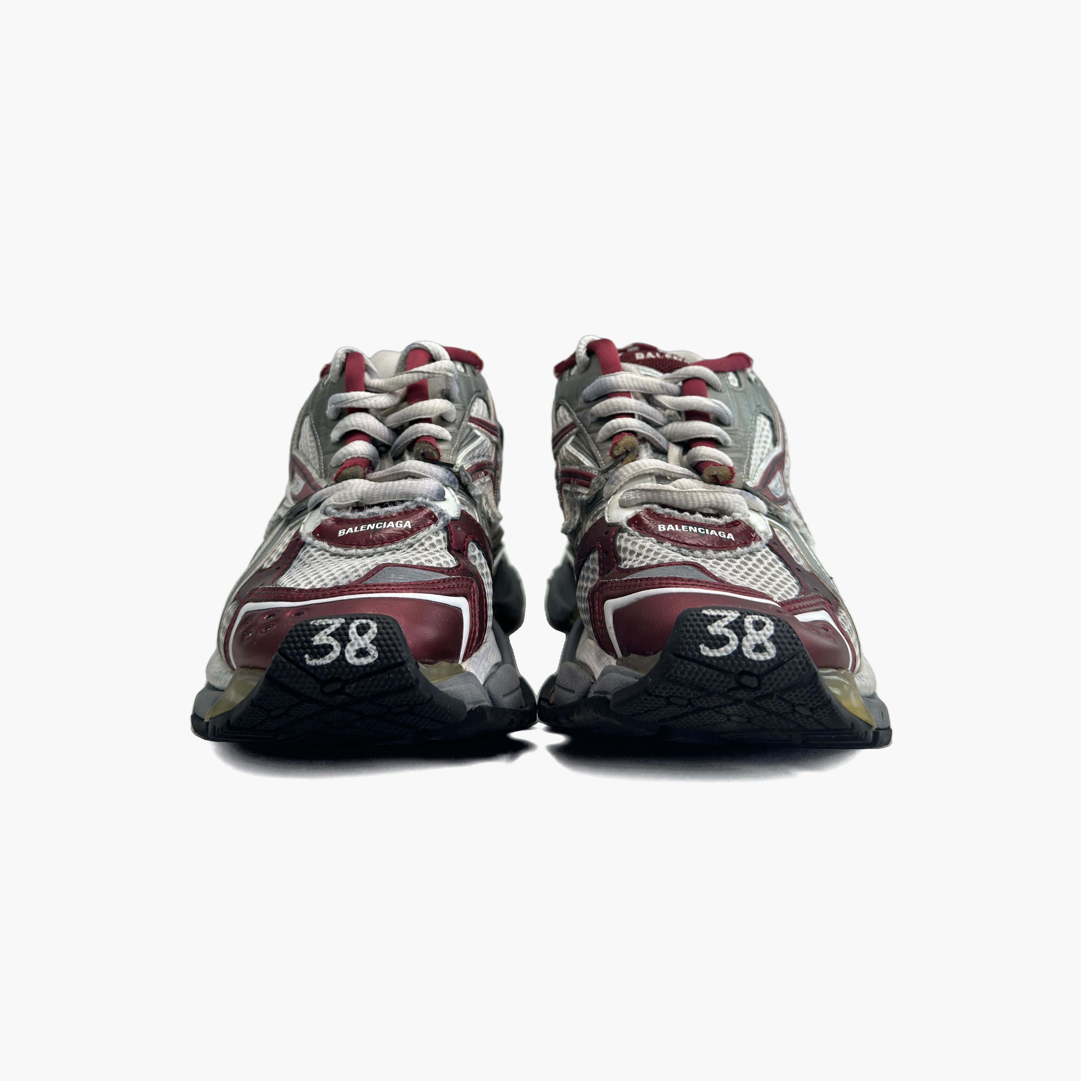Balenciaga Balenciaga Grey Red Runner Sneakers 38 Size US 8 / IT 38 - 6 Thumbnail