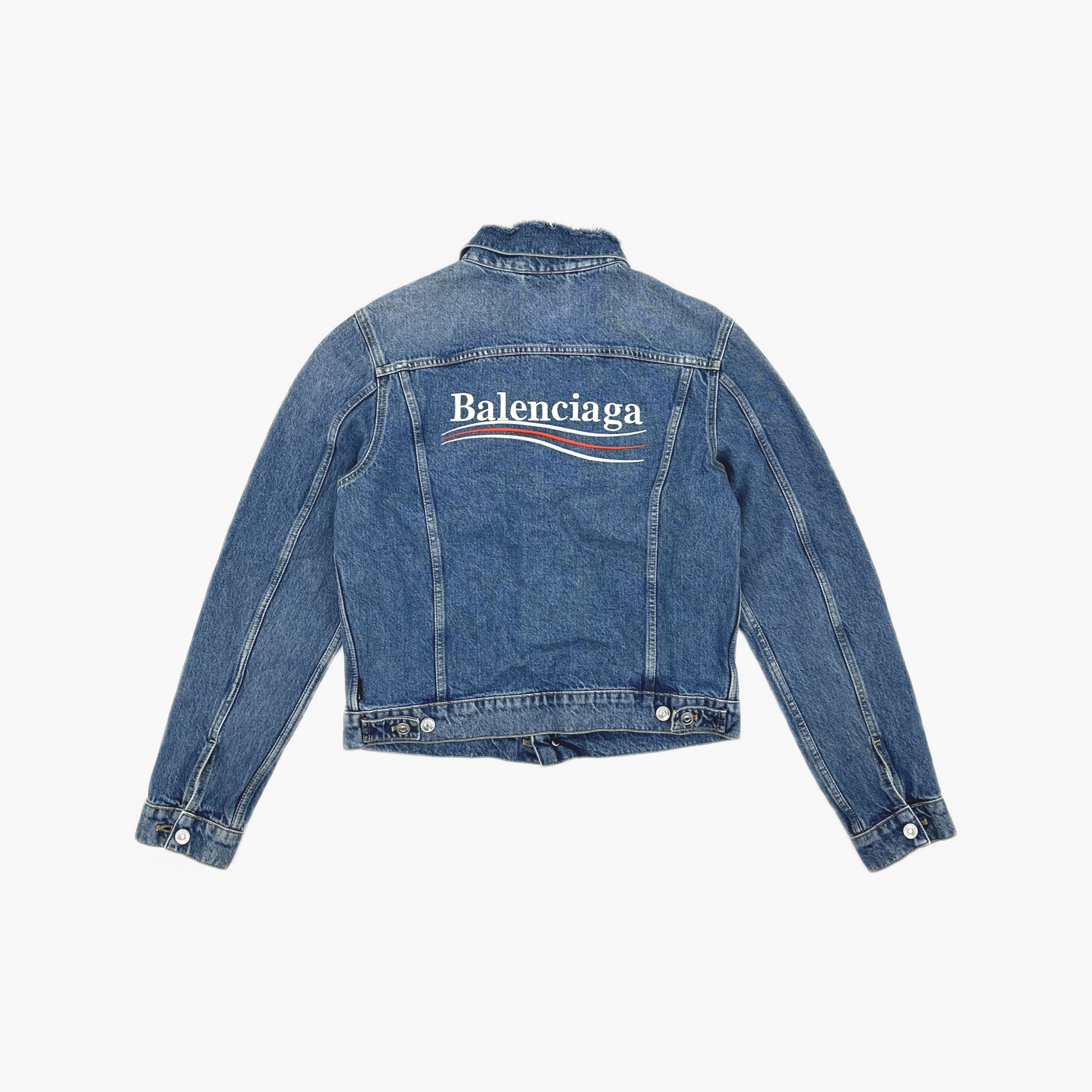 Balenciaga Balenciaga Political Campaign Denim Jacket Size 46 Size US S / EU 44-46 / 1 - 3 Thumbnail