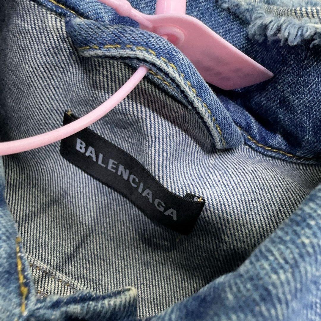 Balenciaga Balenciaga Political Campaign Denim Jacket Size 46 Size US S / EU 44-46 / 1 - 6 Thumbnail