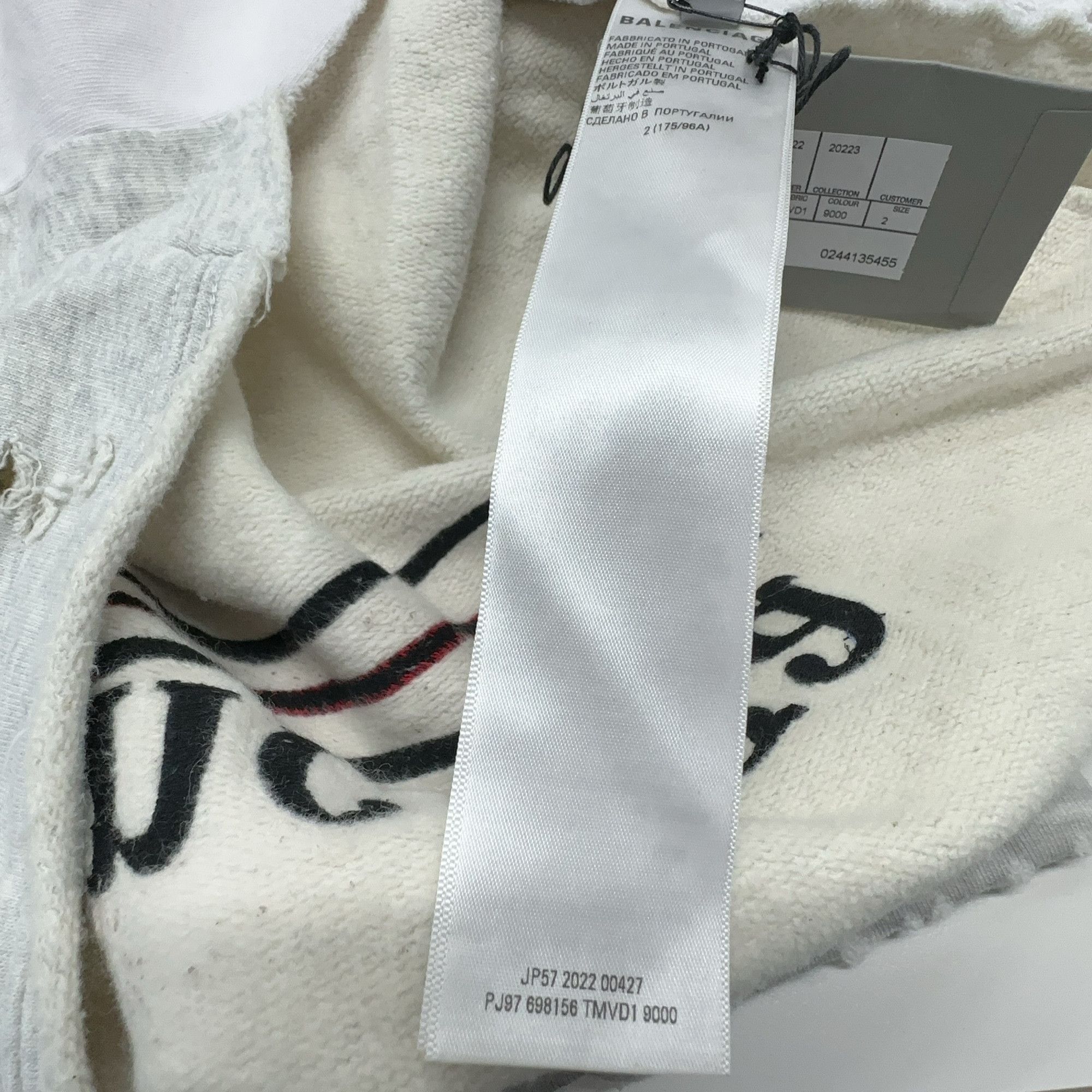 Balenciaga Balenciaga FW22 Upside Down Paris Hoodie Size 2 Size US M / EU 48-50 / 2 - 6 Thumbnail