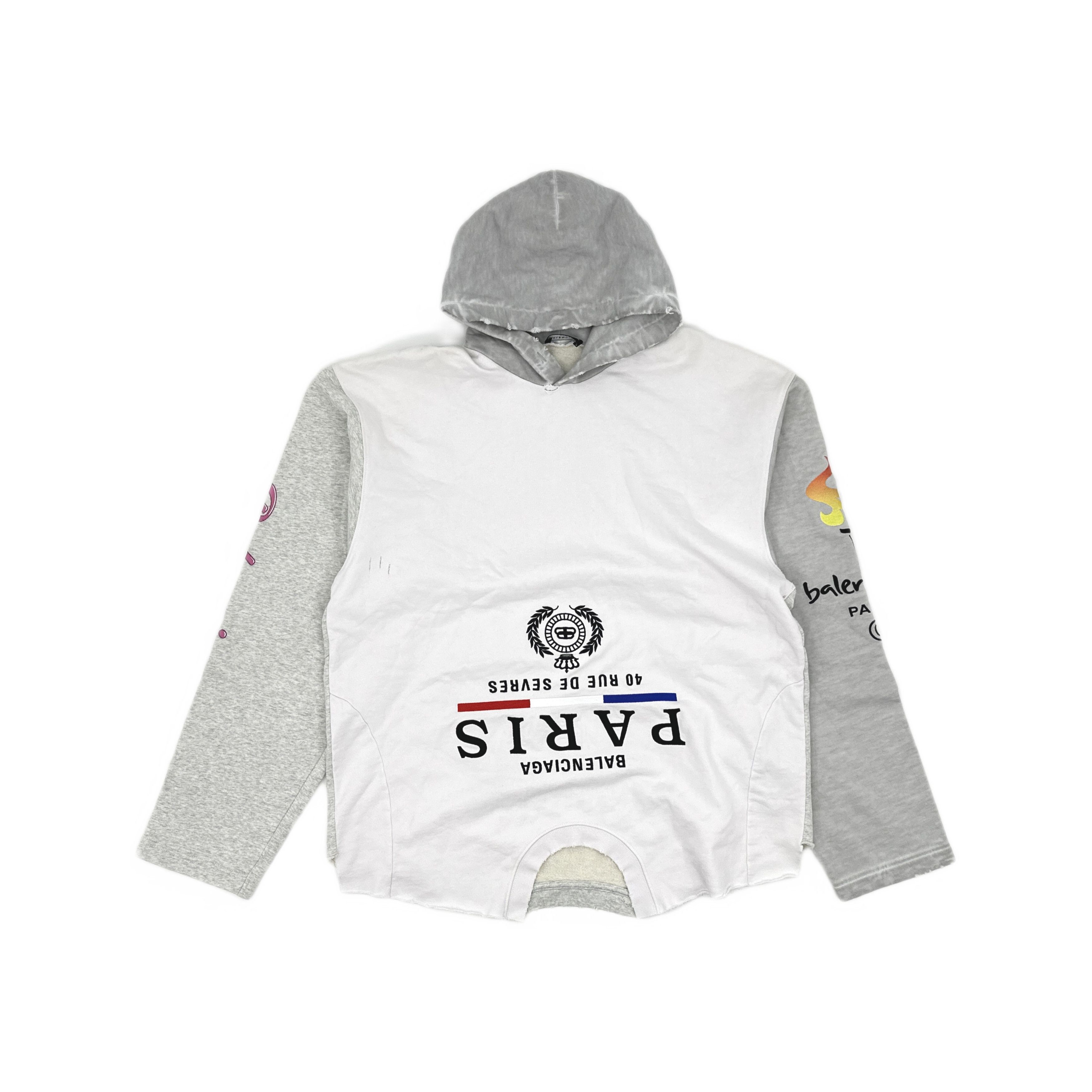 Balenciaga Balenciaga FW22 Upside Down Paris Hoodie Size 2 Size US M / EU 48-50 / 2 - 2 Thumbnail