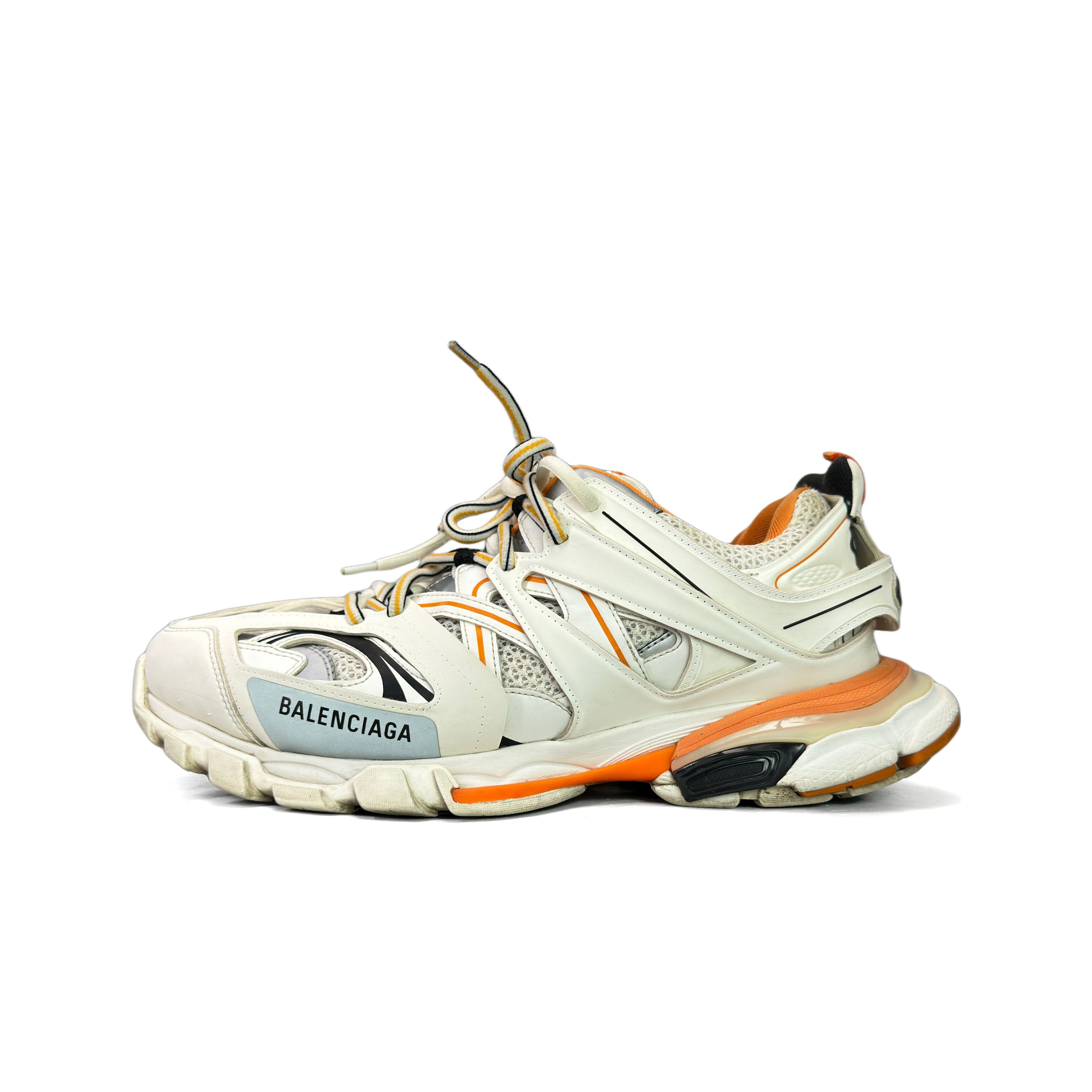 Balenciaga Balenciaga White Orange Track Sneakers 43 Size US 10 / EU 43 - 2 Thumbnail