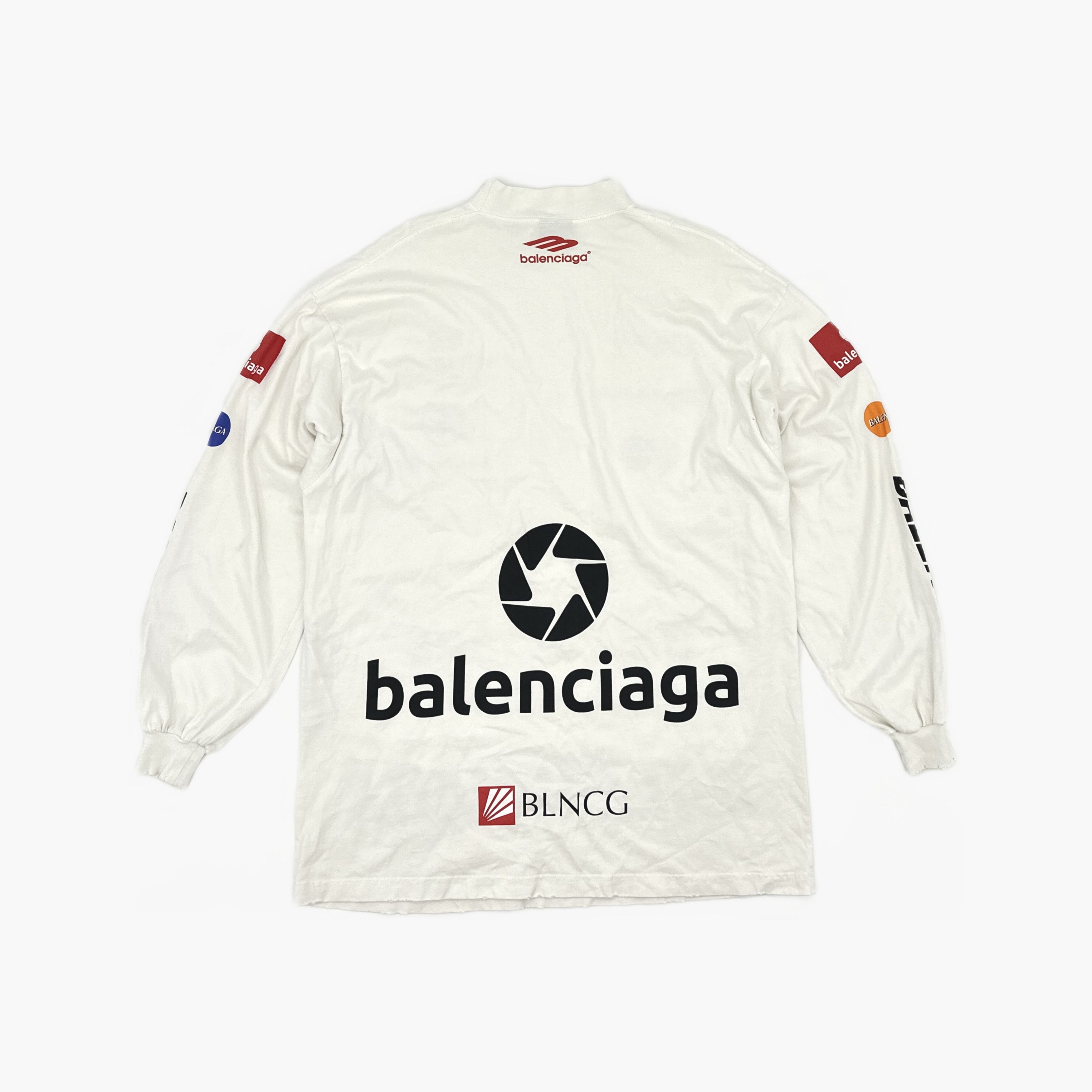 Balenciaga Balenciaga Logo Print Long Sleeve T-Shirt Size 1 Size US S / EU 44-46 / 1 - 3 Thumbnail