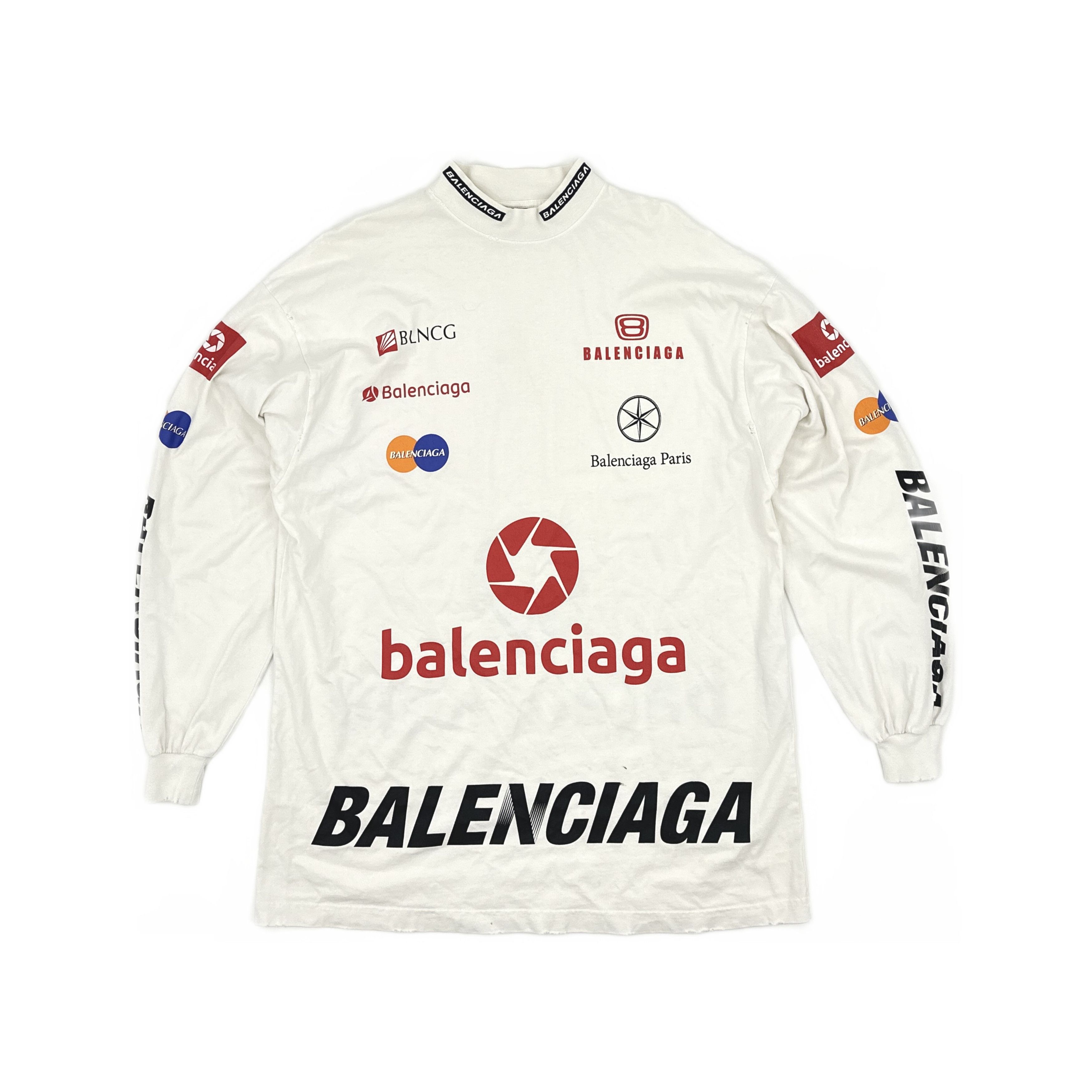 Balenciaga Balenciaga Logo Print Long Sleeve T-Shirt Size 1 Size US S / EU 44-46 / 1 - 2 Thumbnail