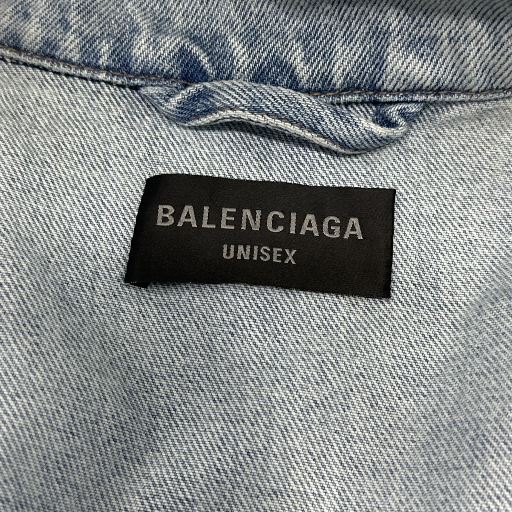 Balenciaga Balenciaga Washed Denim Jacket Size 3 Size US L / EU 52-54 / 3 - 6 Thumbnail