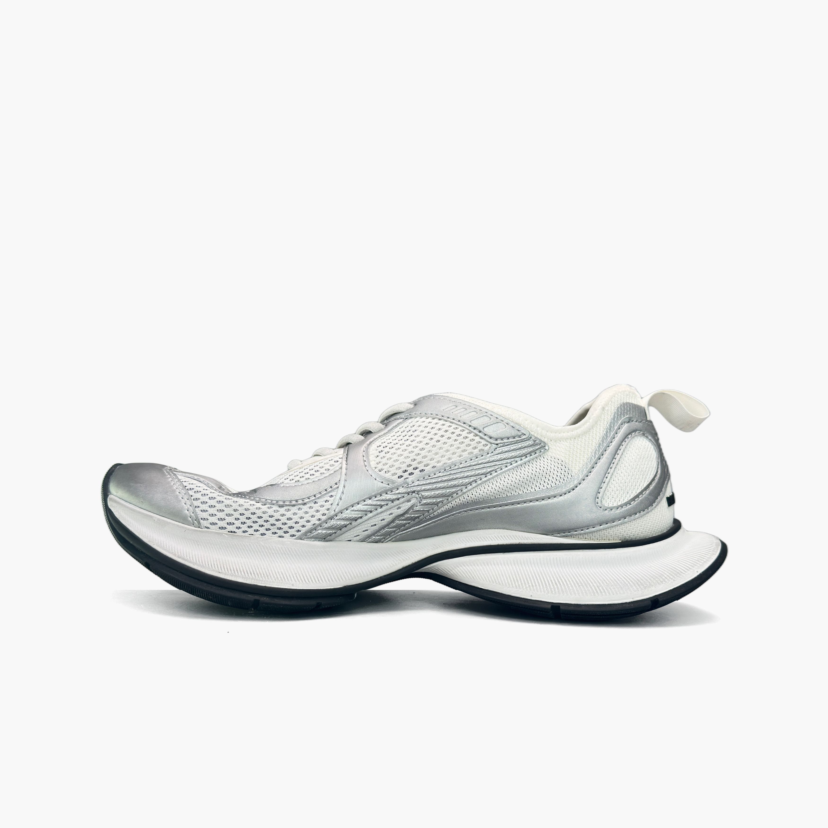 Balenciaga Balenciaga White Silver Circuit Sneakers 41 Size US 8 / EU 41 - 4 Thumbnail