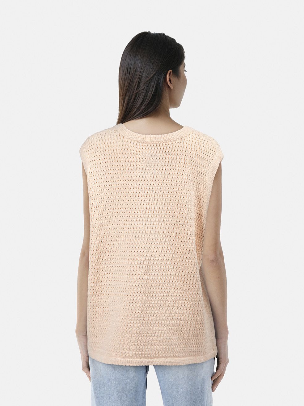 Lauren Manoogian Pink Knitted Vest Top Size L / US 10 / IT 46 - 2 Thumbnail