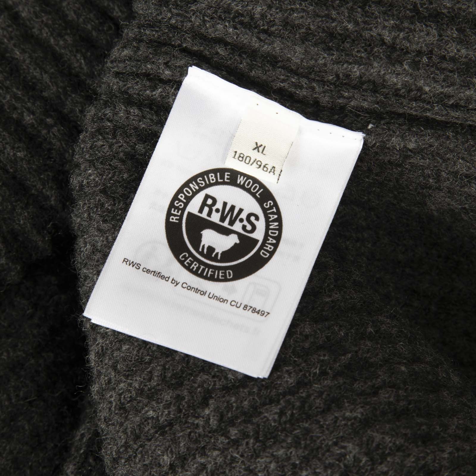 Toteme Grey Ribbed Wool Cardigan Size XL / US 12-14 / IT 48-50 - 5 Thumbnail