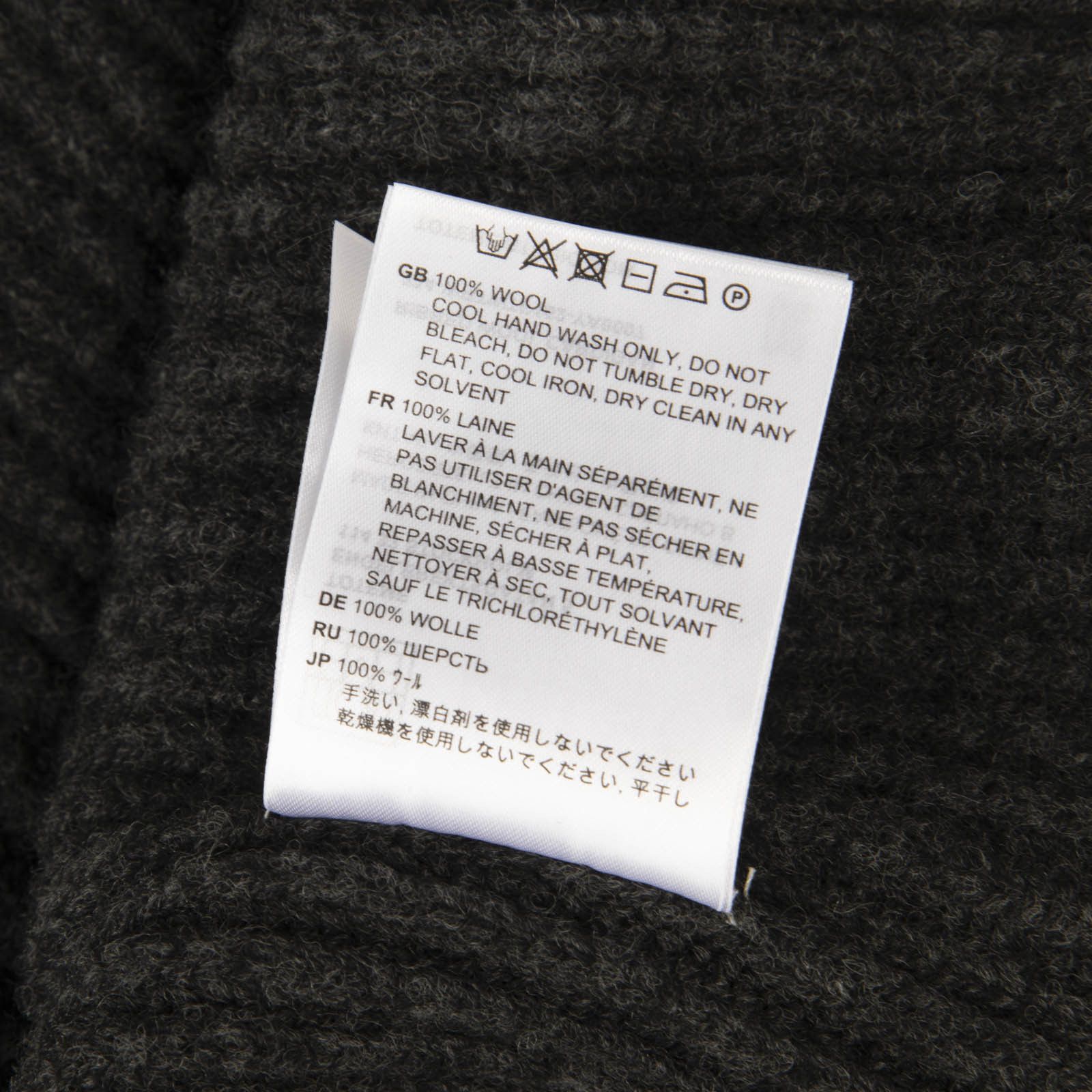 Toteme Grey Ribbed Wool Cardigan Size XL / US 12-14 / IT 48-50 - 6 Thumbnail