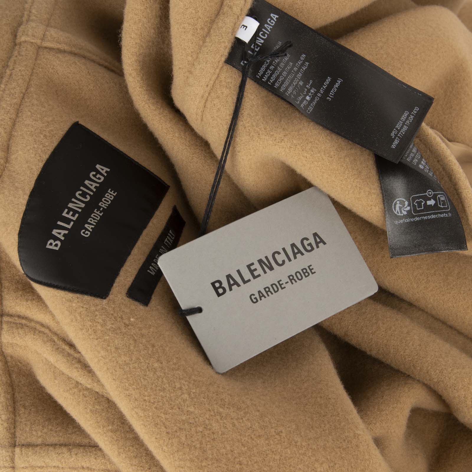 Balenciaga Brown Wool Fringed Hooded Jacket Size L / US 10 / IT 46 - 5 Thumbnail
