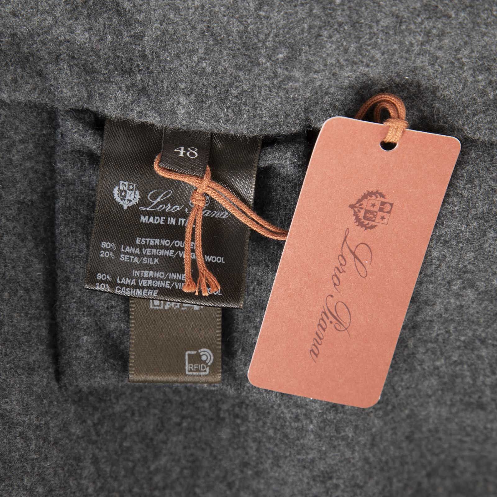 Loro Piana Navy Wool Long Coat With Scarf Size XL / US 12-14 / IT 48-50 - 5 Thumbnail