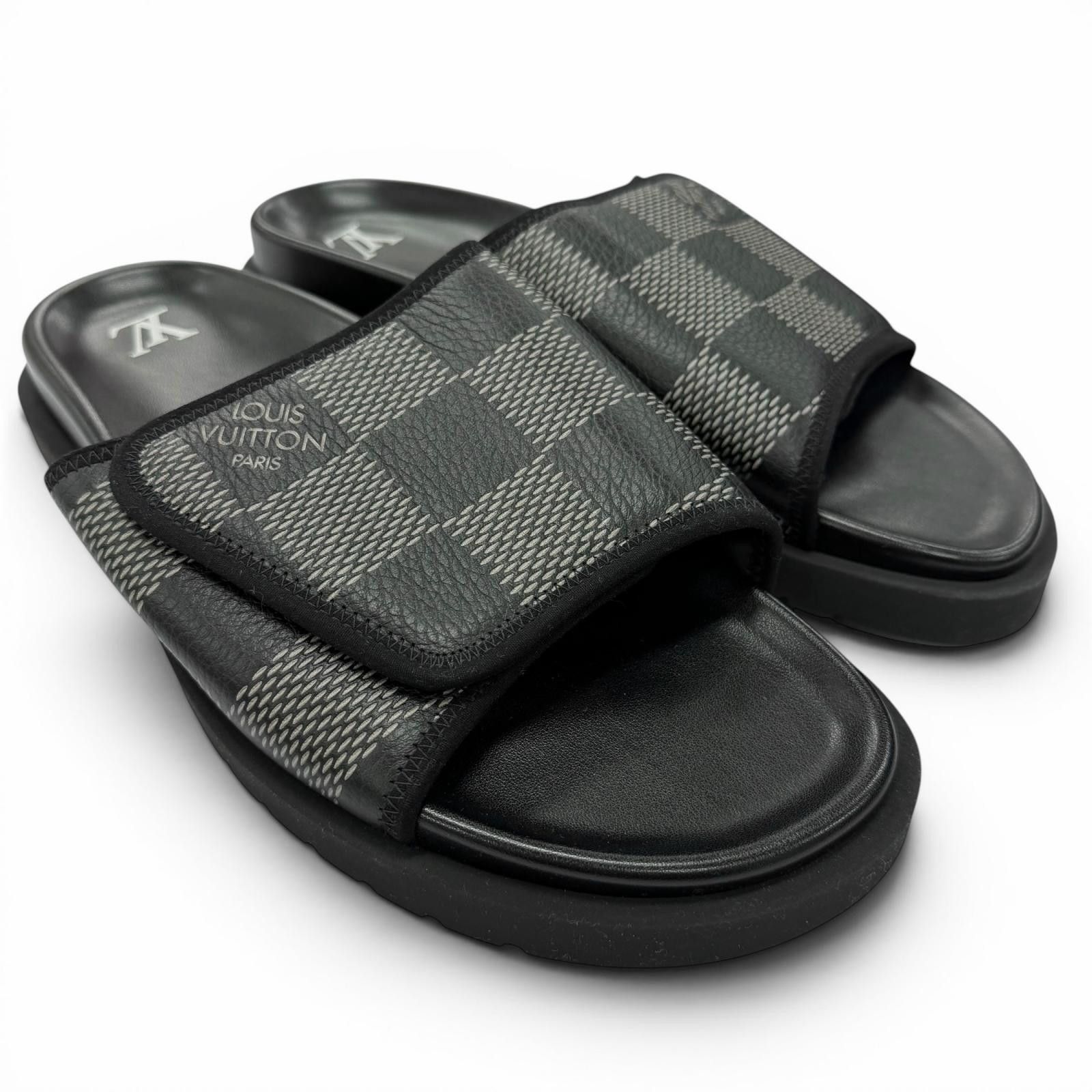 Louis Vuitton Louis Vuitton Louis Vuitton Leather Mules Leather Shoes DUTY FREE for USA Size ONE SIZE - 3 Thumbnail