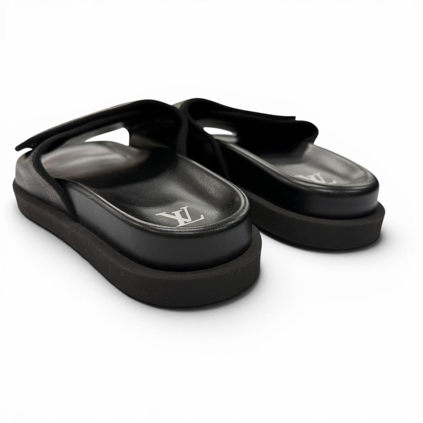 Louis Vuitton Louis Vuitton Louis Vuitton Leather Mules Leather Shoes DUTY FREE for USA Size ONE SIZE - 4 Thumbnail