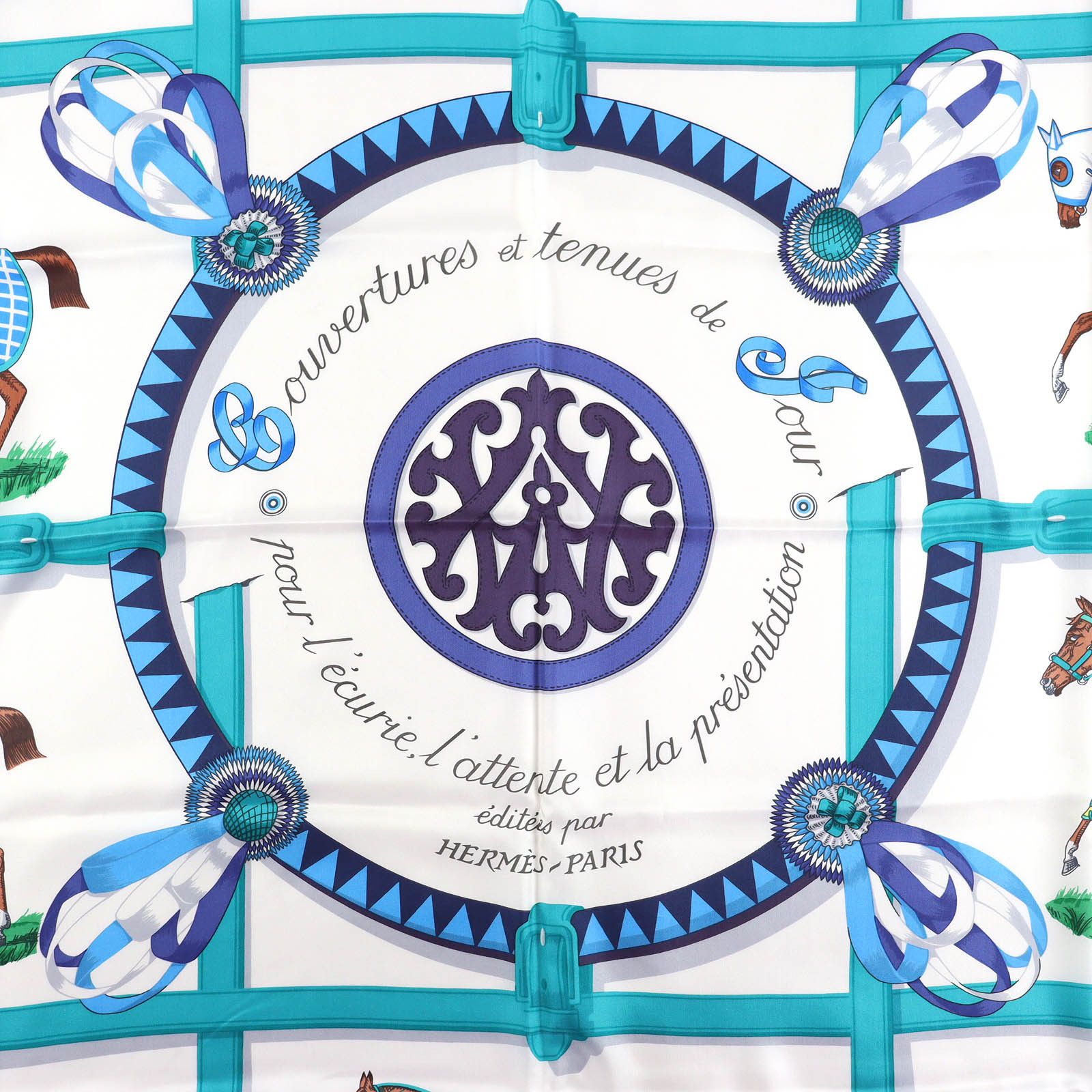 Hermes Hermes Hermes Couvertures et tenues de jour Carre 140 silk scarf Textile Scarf DUTY FREE for USA Size ONE SIZE - 3 Thumbnail