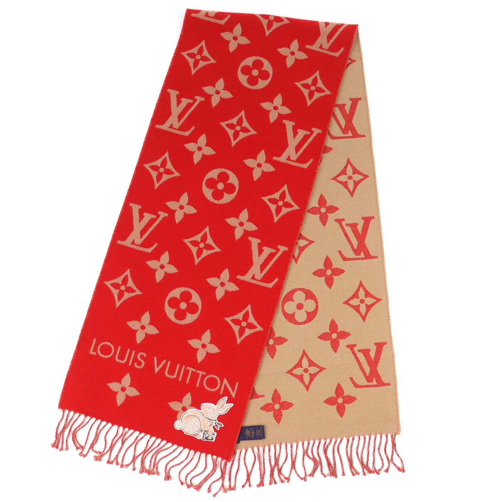 Louis Vuitton Louis Vuitton Louis Vuitton Essential Precious Rabbit Scarf Textile Scarf M78166 DUTY FREE for USA Size ONE SIZE - 3 Thumbnail
