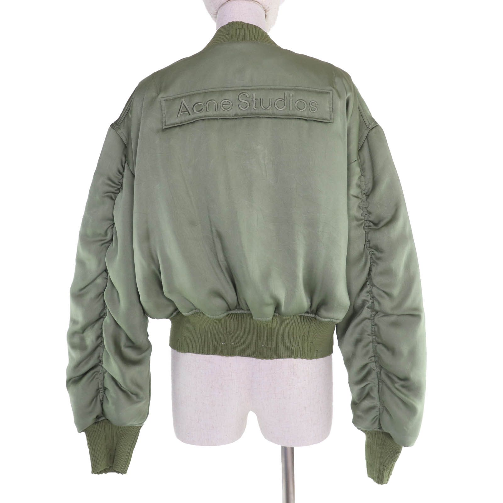 Acne Studios Acne Studios Acne Studios Logo Patch Polyester Bomber Jacket Textile Outerwear FN-WN-OUTW000846 DUTY FREE for USA Size ONE SIZE - 3 Thumbnail