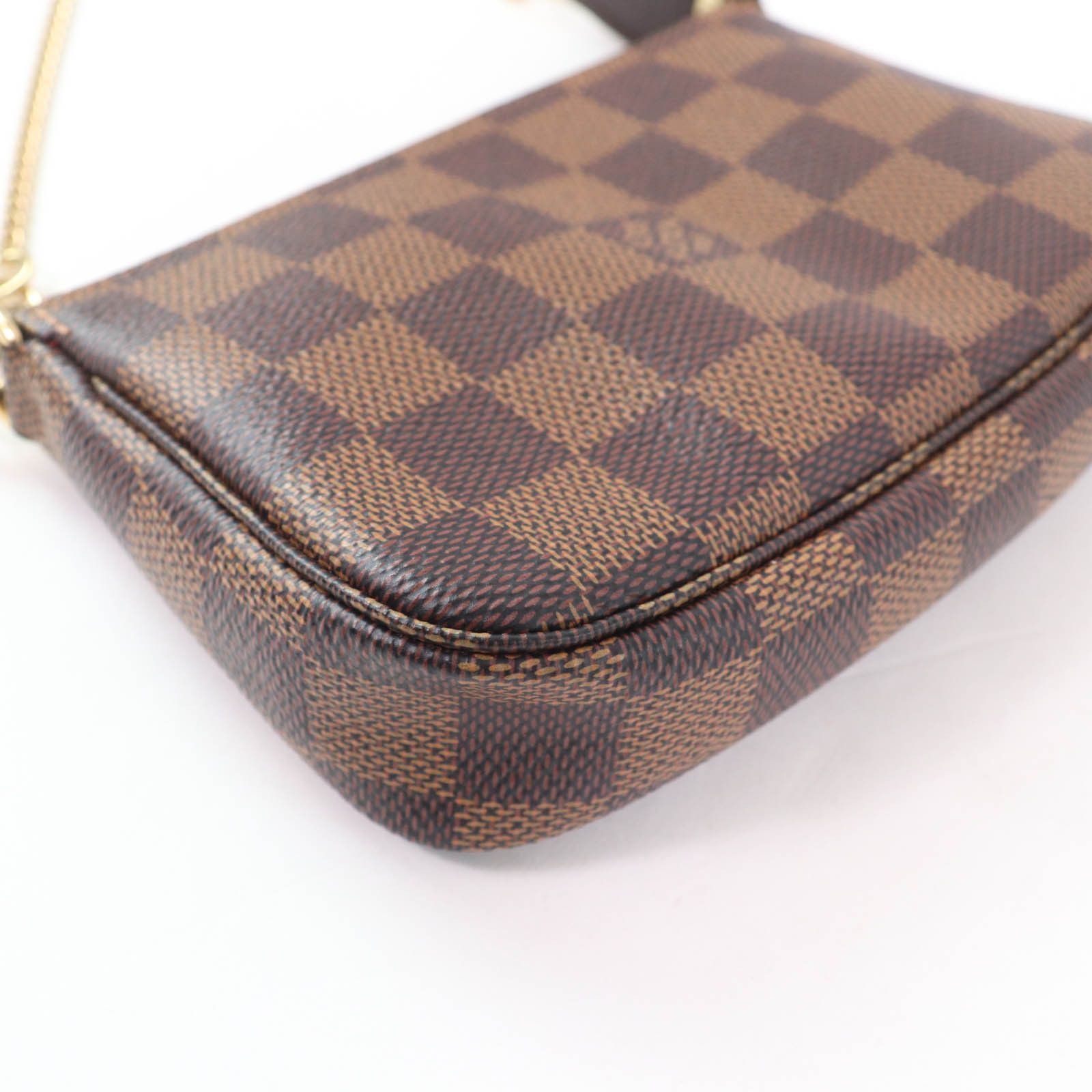 Louis Vuitton Louis Vuitton Louis Vuitton Mini Pochette Accessoires Damier Ebene Pouch Textile Vanity Bag DUTY FREE for USA Size ONE SIZE - 5 Thumbnail