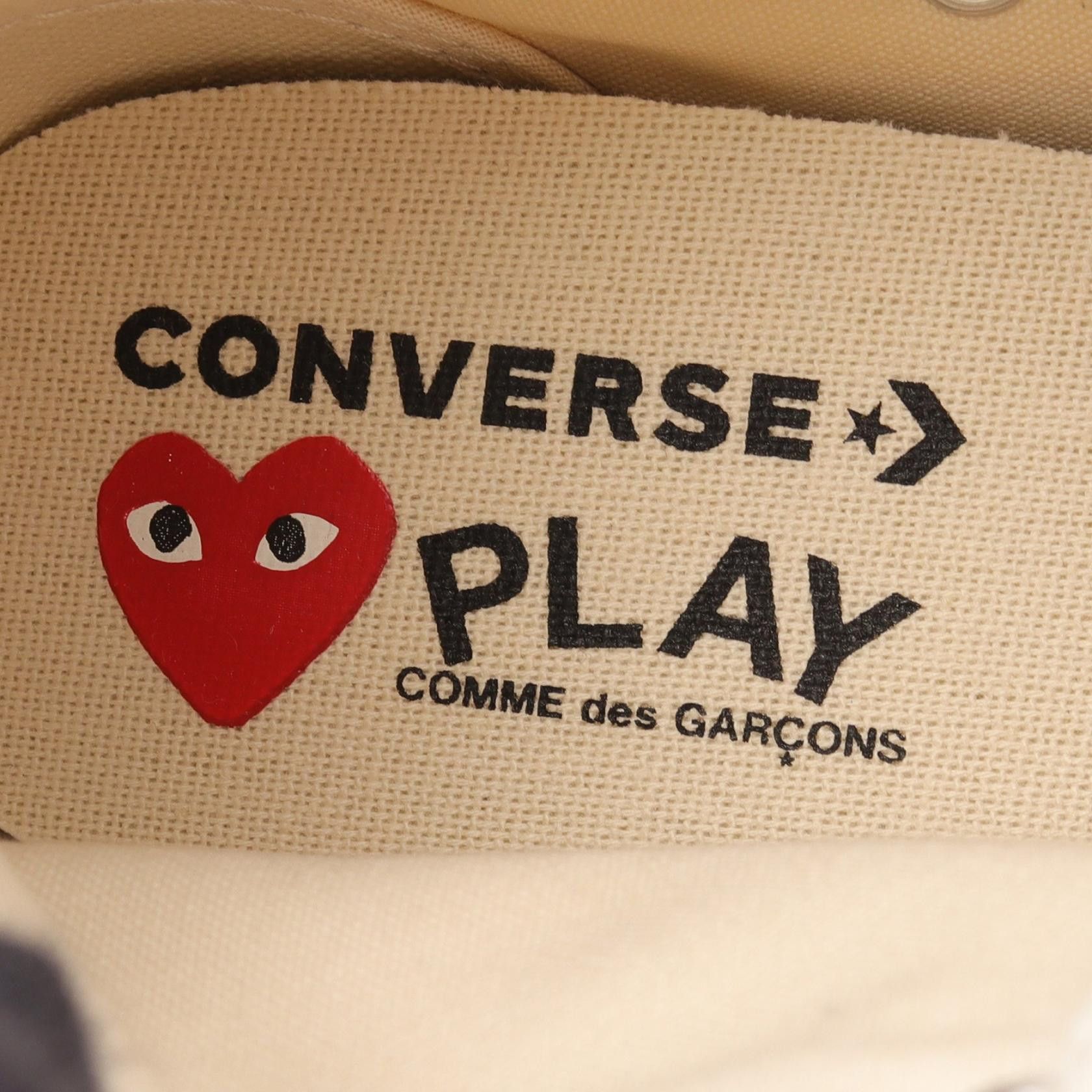 Comme des Garcons Comme des Garcons PLAY COMME des GARCONS Canvas Sneakers Textile Shoes AZ-K124-001-26 DUTY FREE for USA Size ONE SIZE - 5 Thumbnail