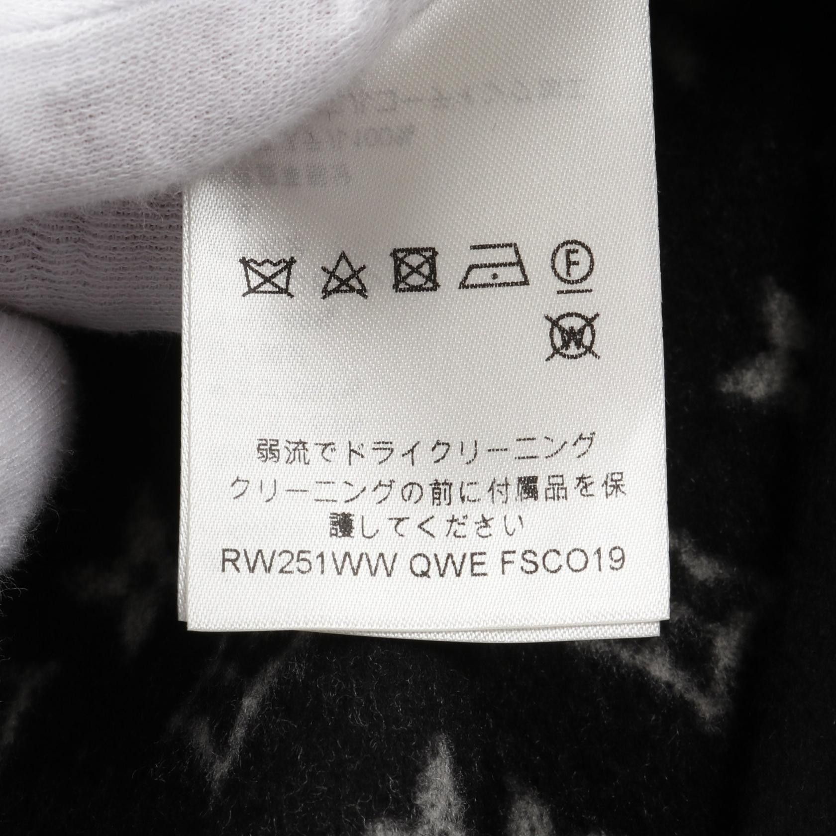 Louis Vuitton Louis Vuitton Louis Vuitton Rib Hood Double Face Wool Silk Poncho Textile Outerwear RW251WWQWEFSC019 DUTY FREE for USA Size ONE SIZE - 6 Thumbnail
