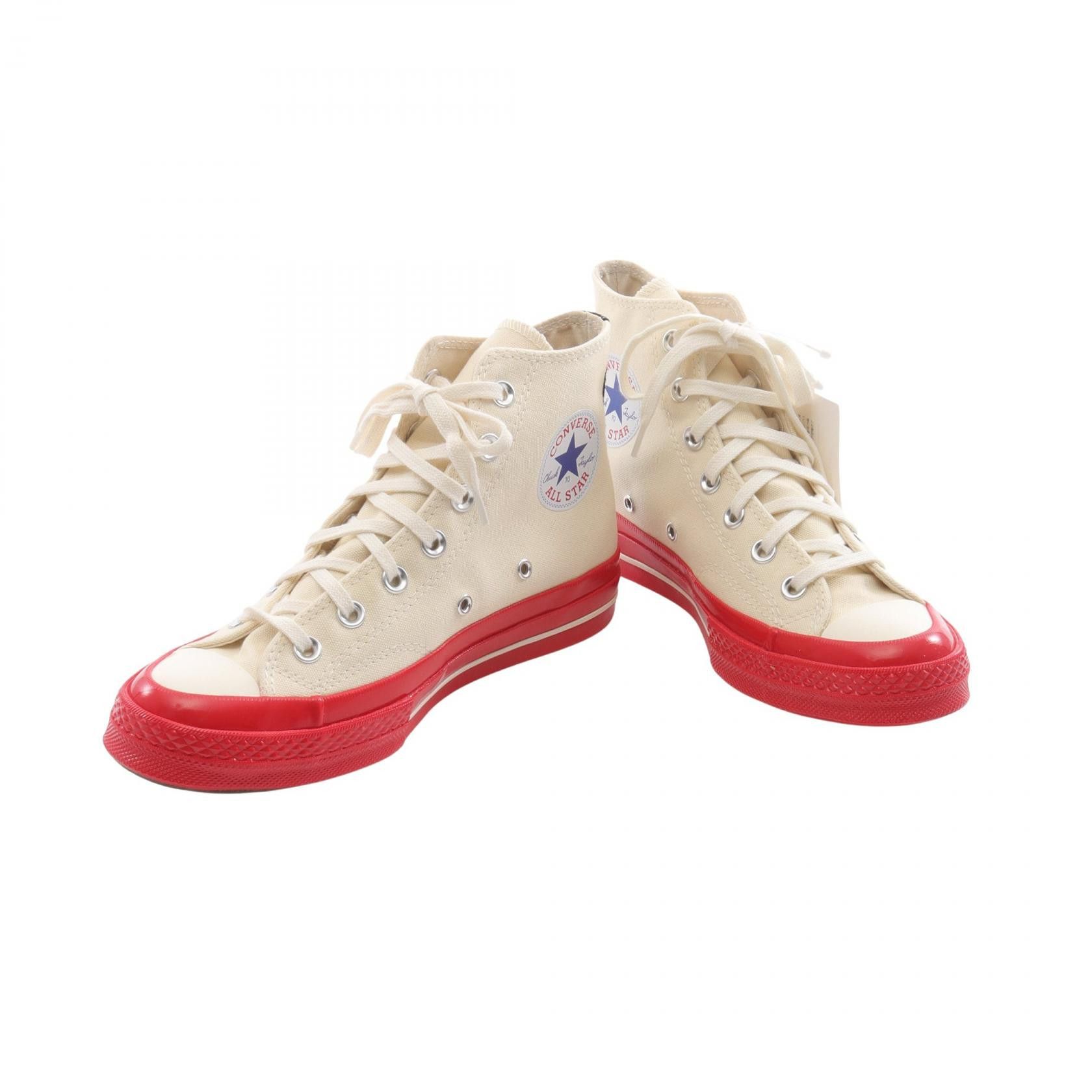 Comme des Garcons Comme des Garcons Comme des Garcons PLAY Converse Canvas Sneakers Textile Shoes AZ-K124-001-210 DUTY FREE for USA Size ONE SIZE - 3 Thumbnail