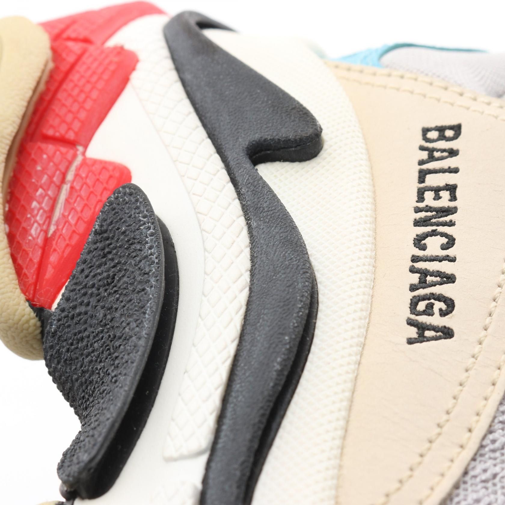 Balenciaga Balenciaga Balenciaga Triple S Leather Fabric Sneakers Leather Shoes DUTY FREE for USA Size ONE SIZE - 9 Thumbnail