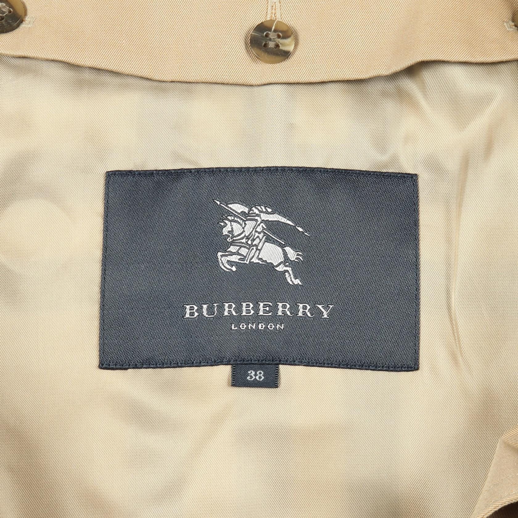 Burberry Burberry Burberry London Cotton Trench Coat Textile Outerwear B1A89-100-51 DUTY FREE for USA Size ONE SIZE - 3 Thumbnail