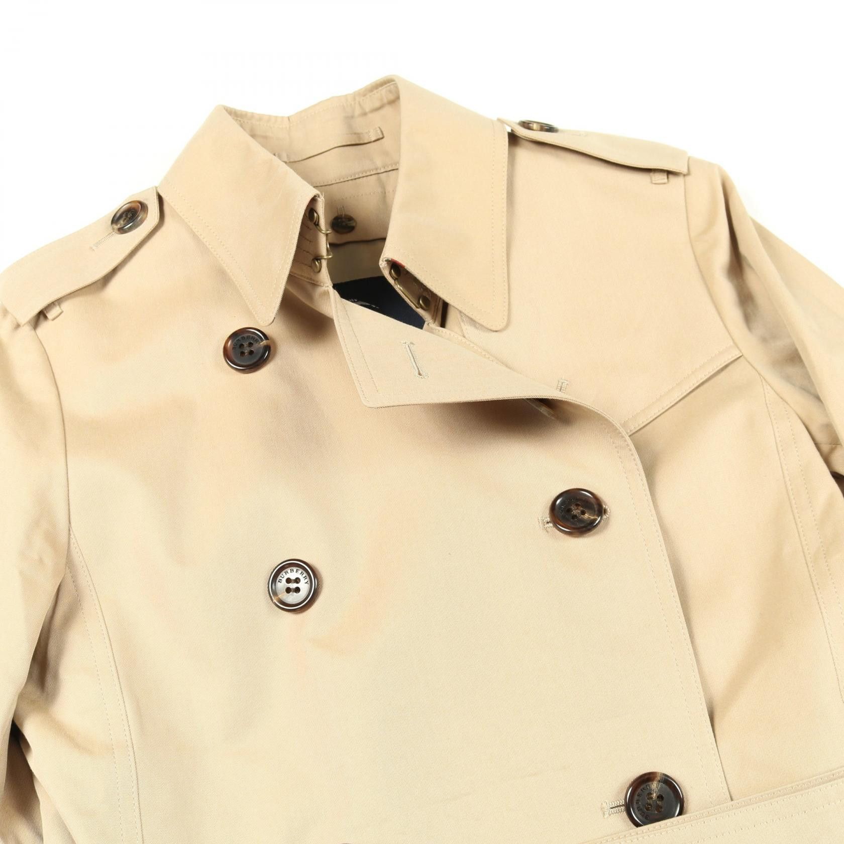 Burberry Burberry Burberry London Cotton Trench Coat Textile Outerwear B1A89-100-51 DUTY FREE for USA Size ONE SIZE - 7 Thumbnail