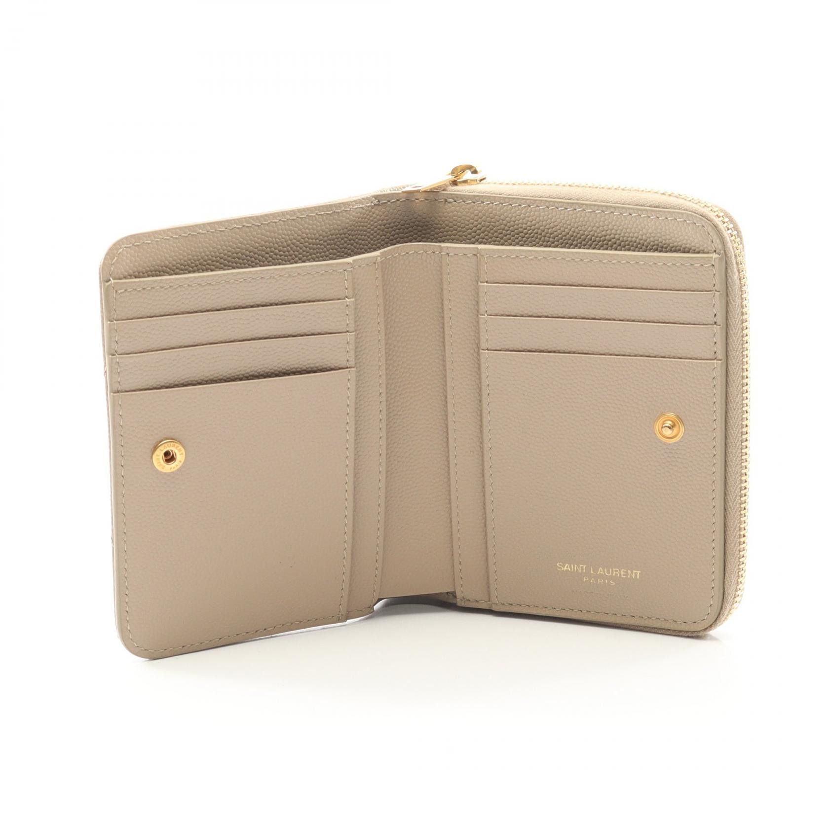 Yves Saint Laurent Yves Saint Laurent Saint Laurent Paris Monogram Wallet Leather Short Wallet 668288BOW012721 DUTY FREE for USA Size ONE SIZE - 3 Thumbnail