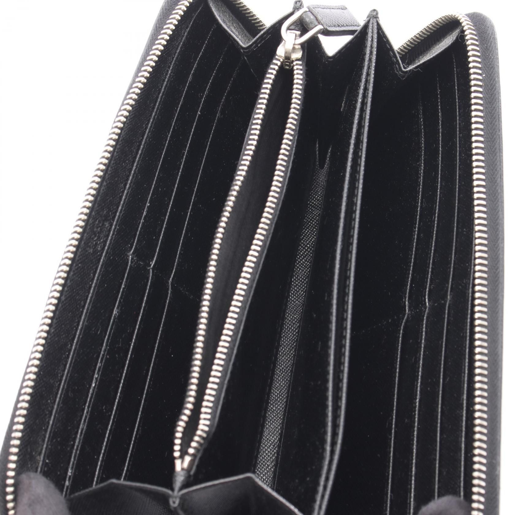 Prada Prada Prada Saffiano Long Zip Wallet Leather Long Wallet 2M1317 DUTY FREE for USA Size ONE SIZE - 3 Thumbnail
