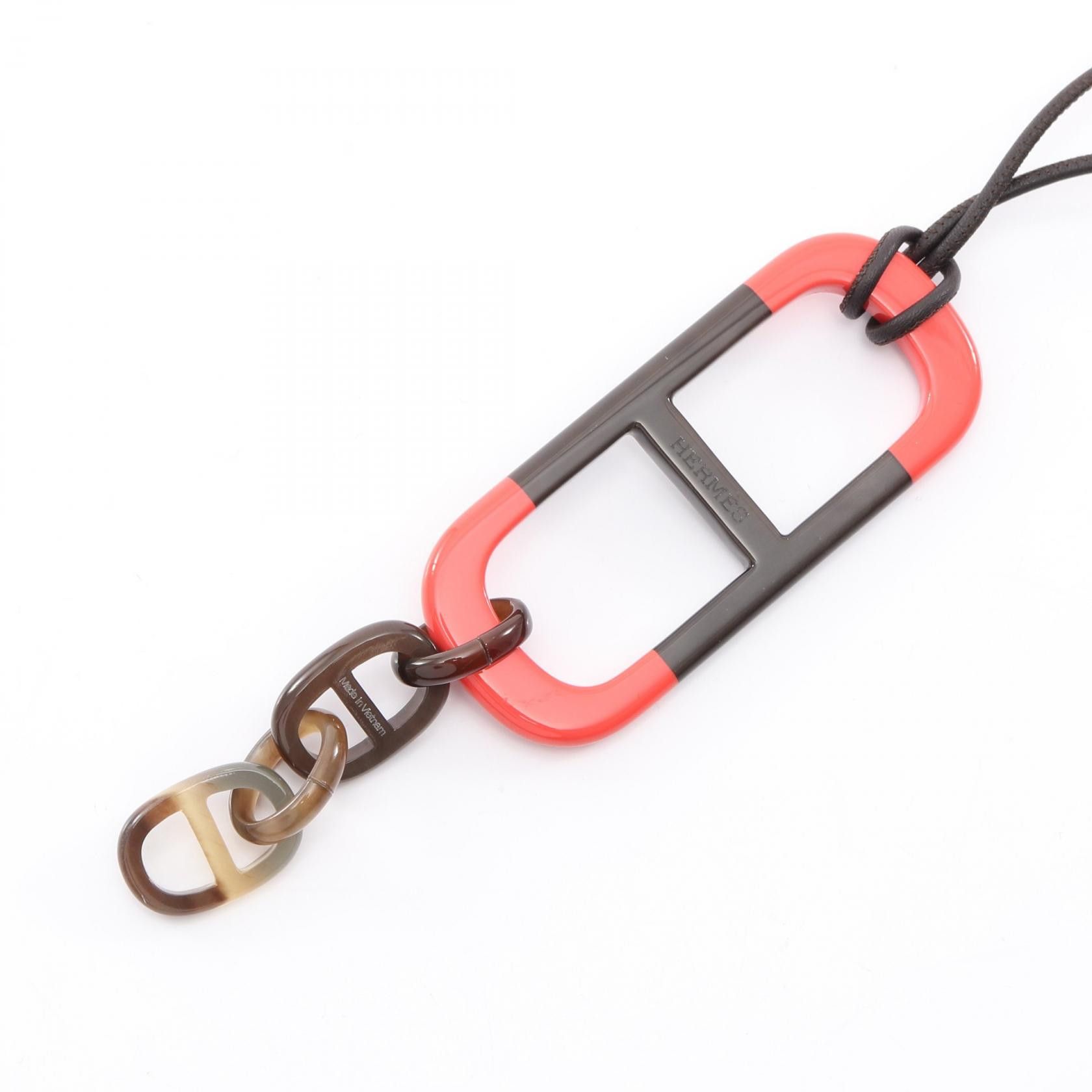 Hermes Hermes Hermes Amar Buffalo Horn Leather Necklace Leather Necklace DUTY FREE for USA Size ONE SIZE - 2 Thumbnail