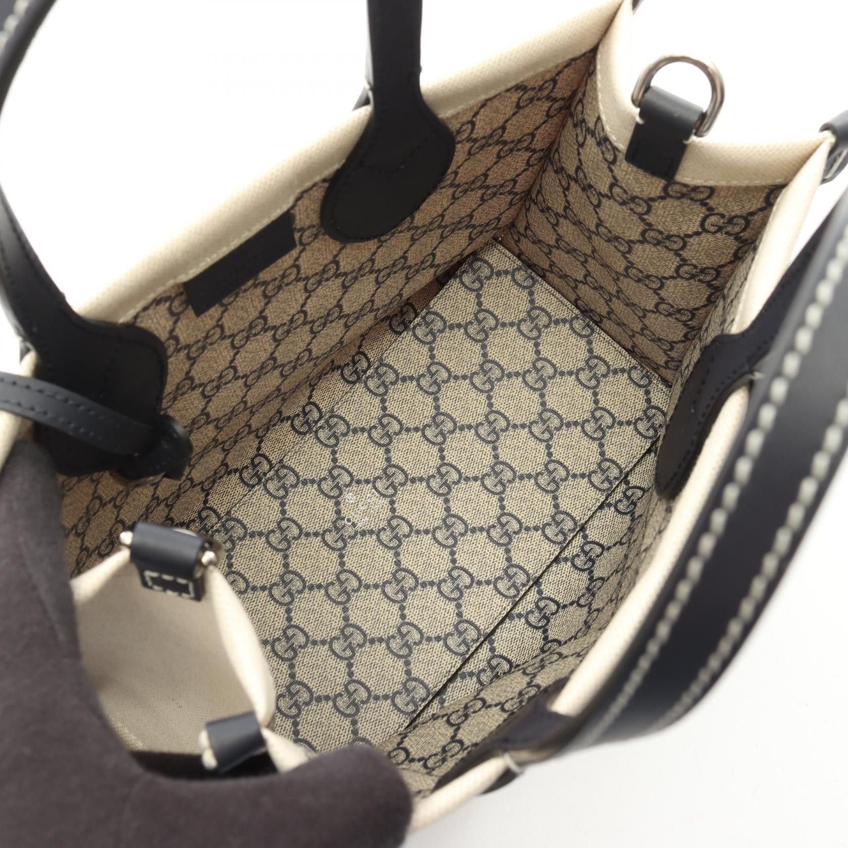 Gucci Gucci Gucci Print Mini Tote Bag Textile Tote Bag 772144 DUTY FREE for USA Size ONE SIZE - 3 Thumbnail