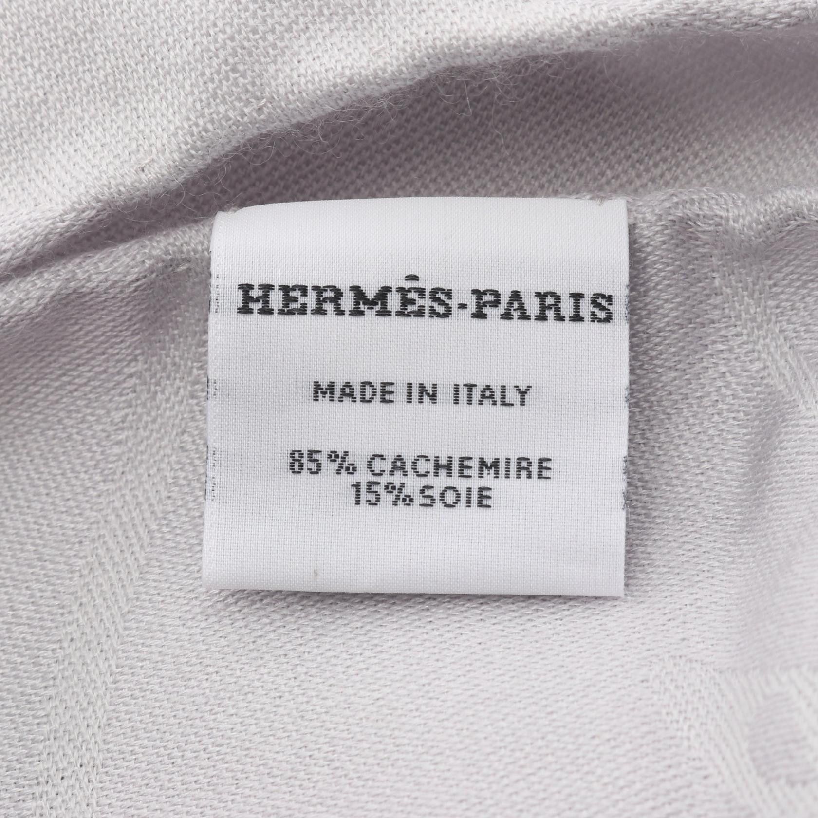 Hermes Hermes Hermes New Libris Silk Cashmere Stole Textile Scarf DUTY FREE for USA Size ONE SIZE - 3 Thumbnail