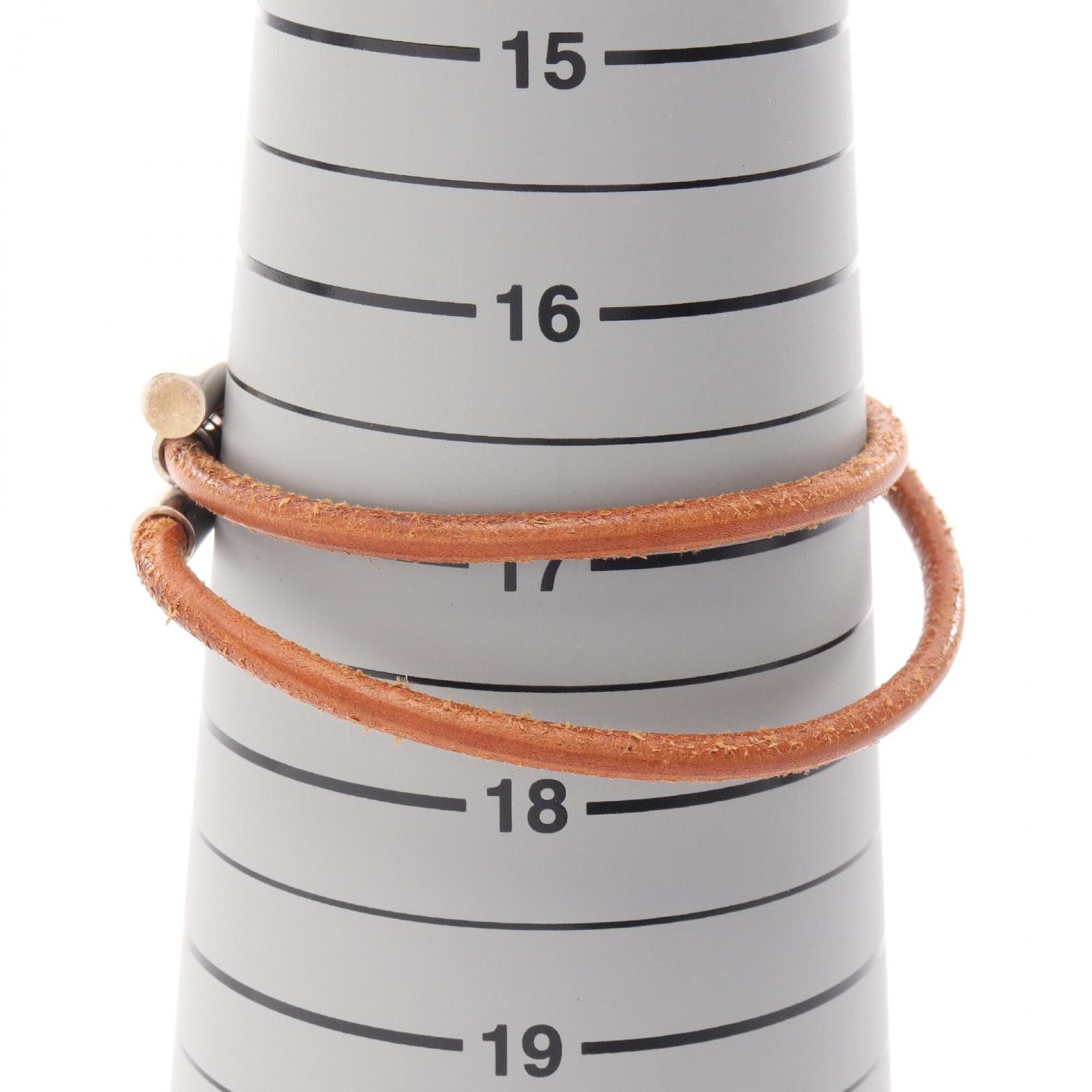 Hermes Hermes Hermes Tourni Tresse Stainless Steel Leather Bracelet Leather Bracelet DUTY FREE for USA Size ONE SIZE - 5 Thumbnail