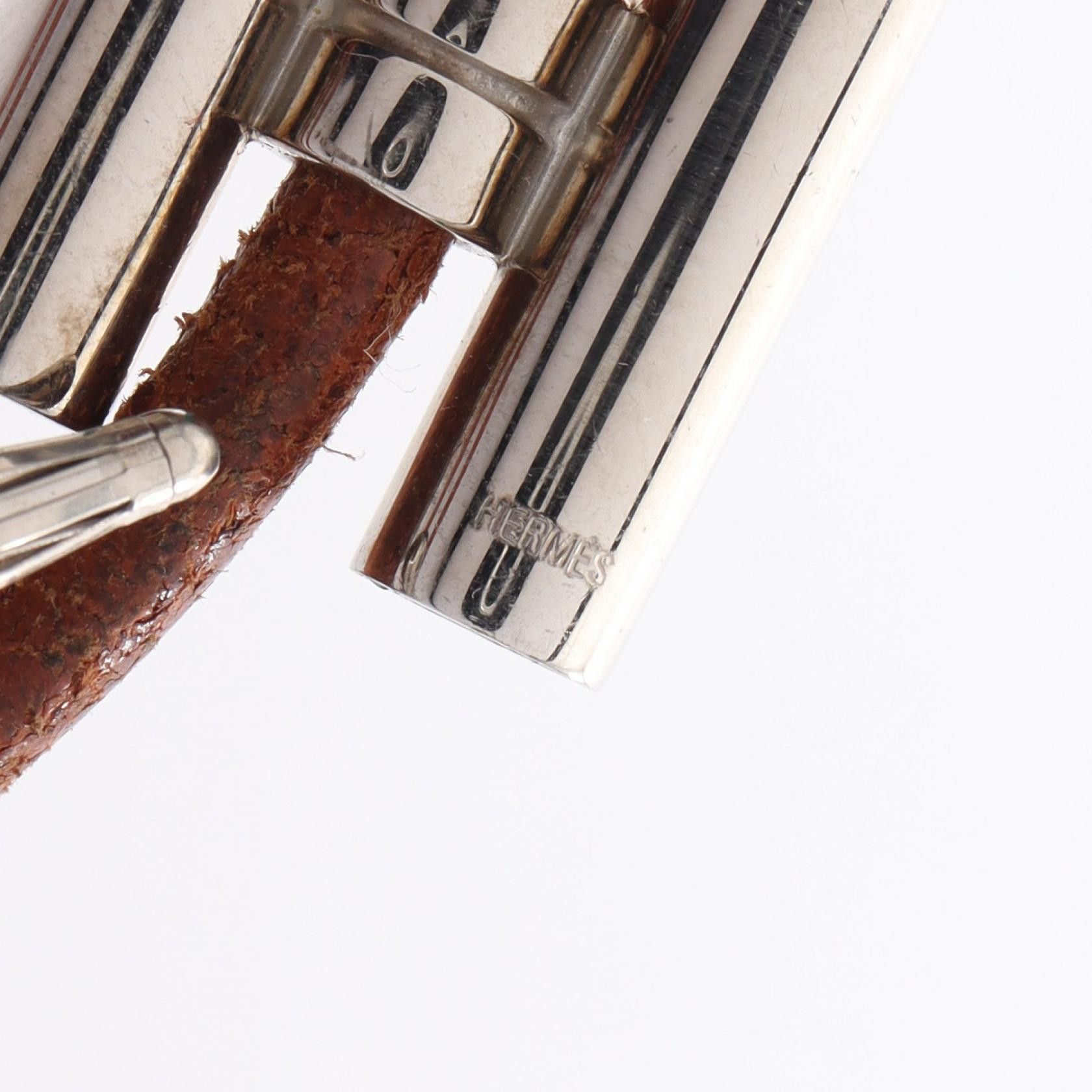 Hermes Hermes Hermes Tourni Tresse Stainless Steel Leather Bracelet Leather Bracelet DUTY FREE for USA Size ONE SIZE - 4 Thumbnail