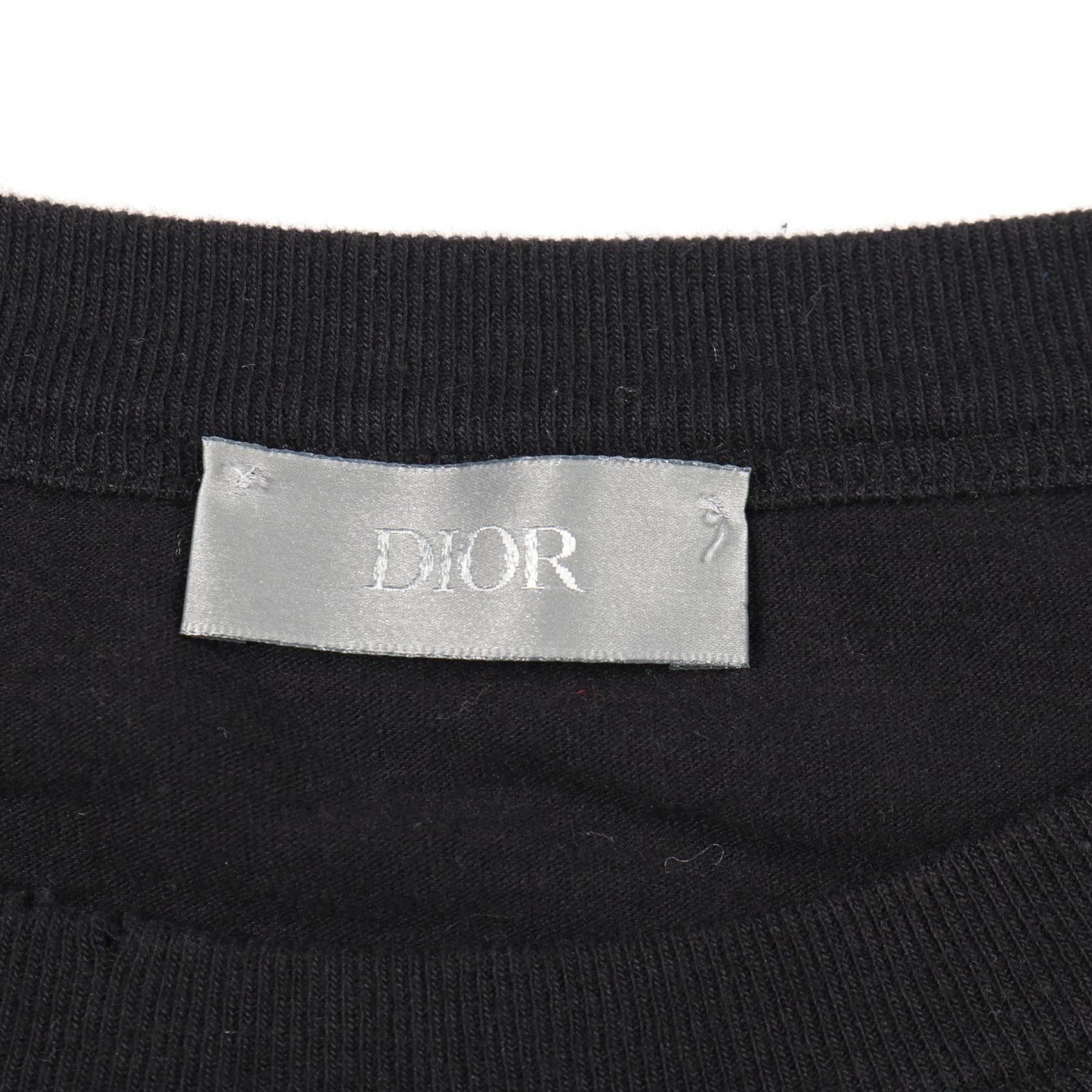 Dior Dior Dior Cotton Long Sleeve T Shirt Textile T-Shirts DUTY FREE for USA Size ONE SIZE - 3 Thumbnail