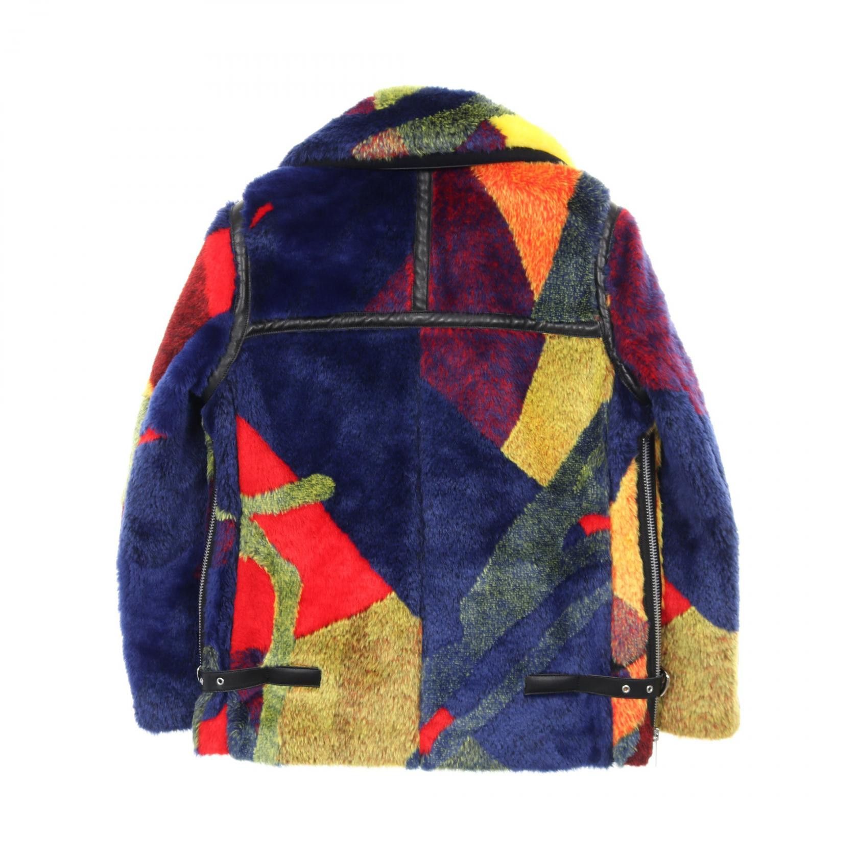 Sacai Sacai Sacai sacai × KAWS Faux Fur Coat Plastic / Synthetic Outerwear DUTY FREE for USA Size ONE SIZE - 2 Thumbnail